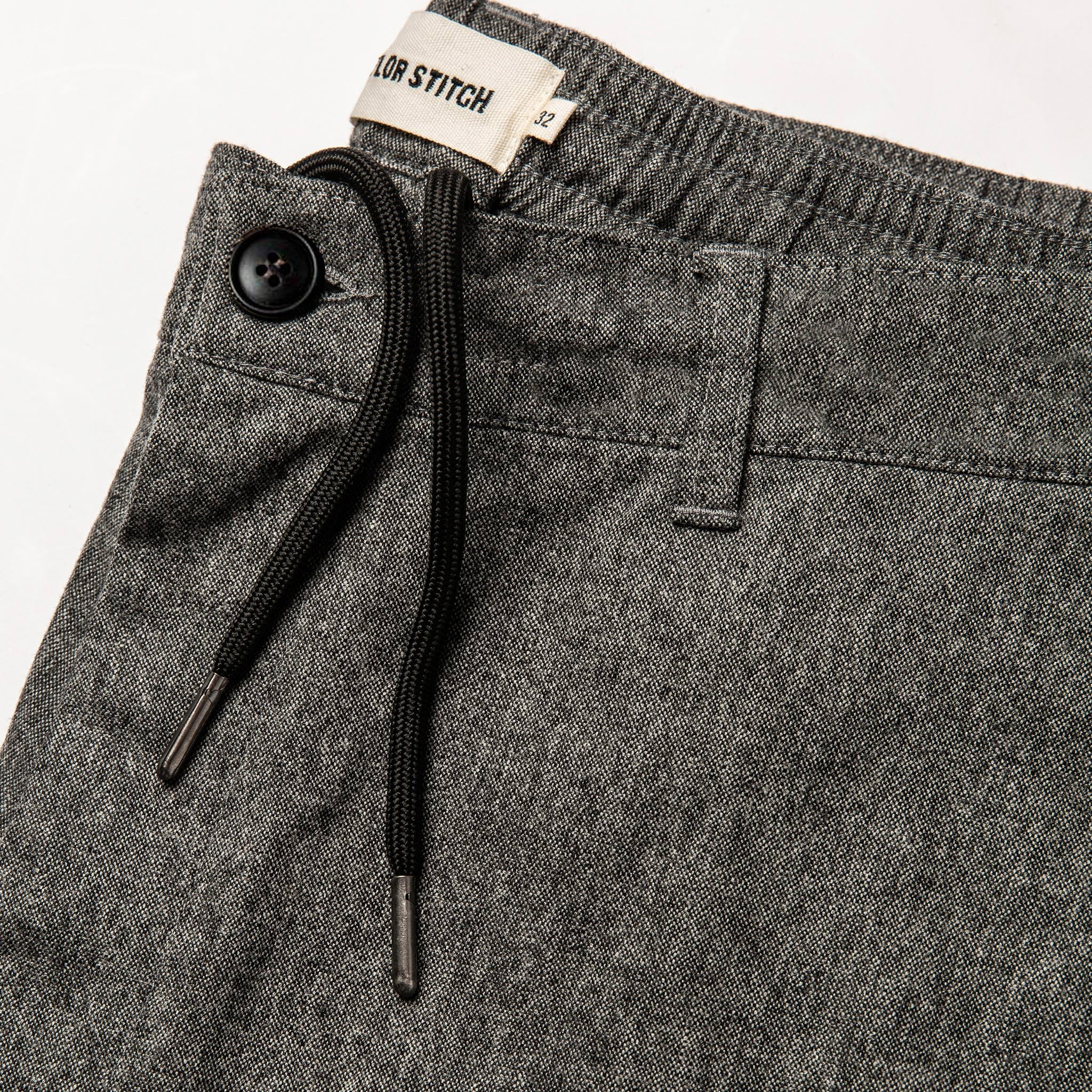 The Carmel Pant in Charcoal Birdseye Wool - Image 5