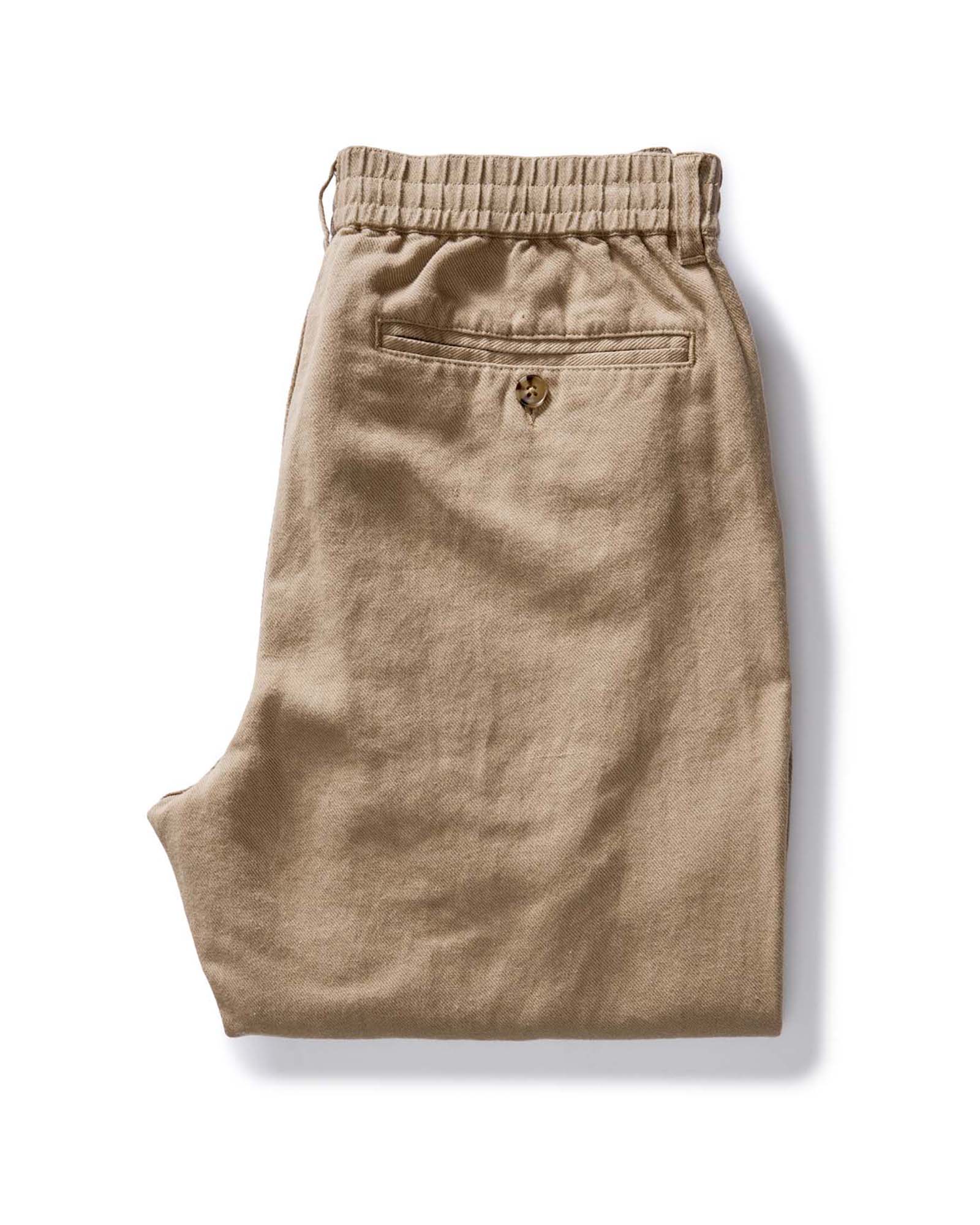 The Carmel Pant in Heather Khaki Cotton Linen - Image 8