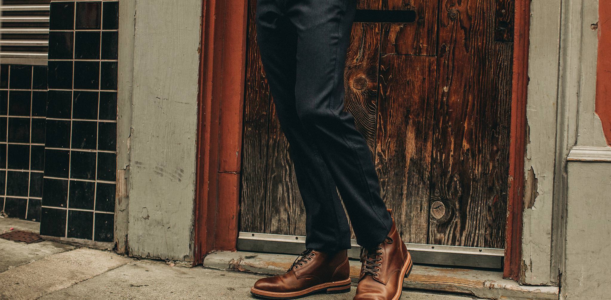 The Carmel Pant in Navy Wool - Image 10
