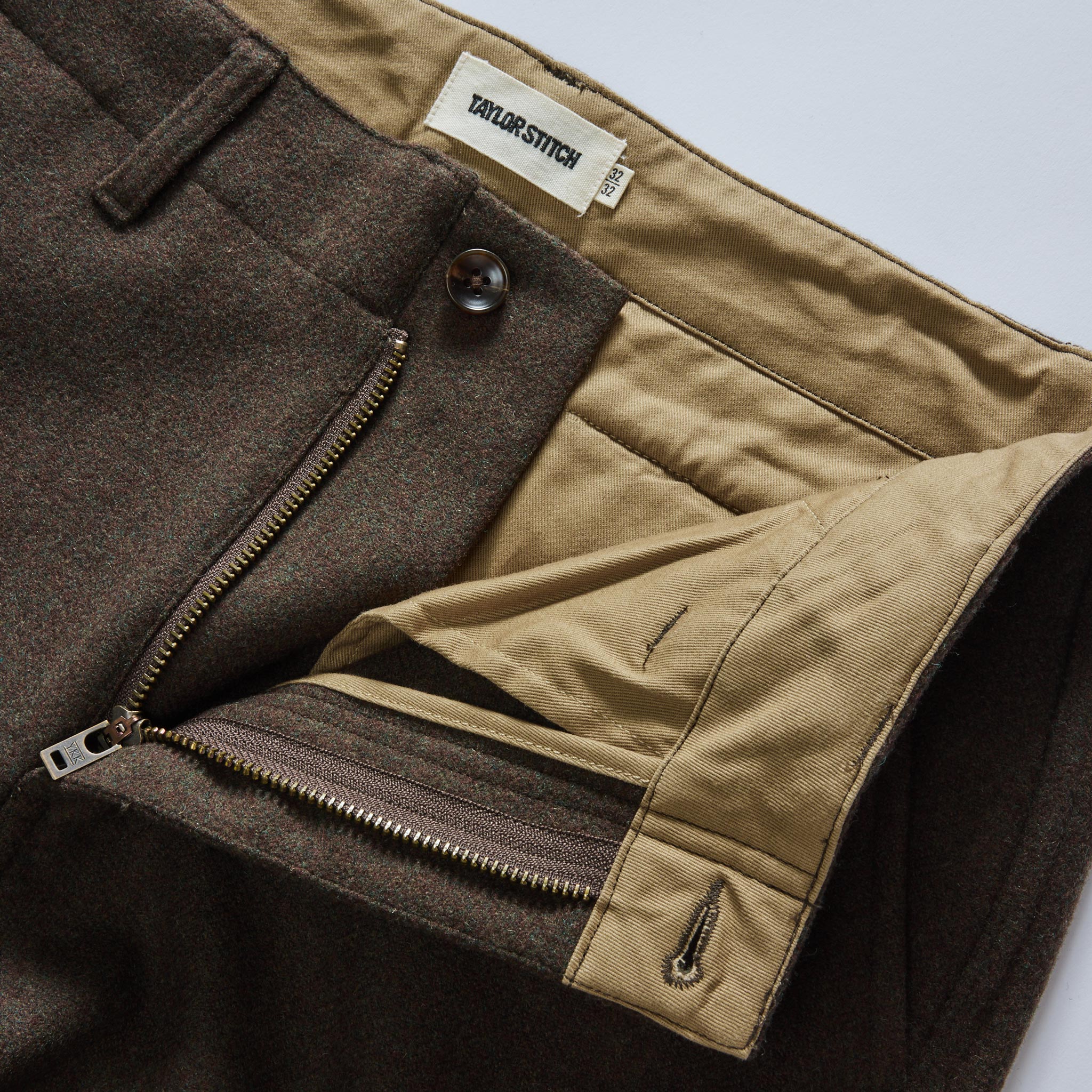 The Carnegie Pant in Army Herringbone Wool - Image 7