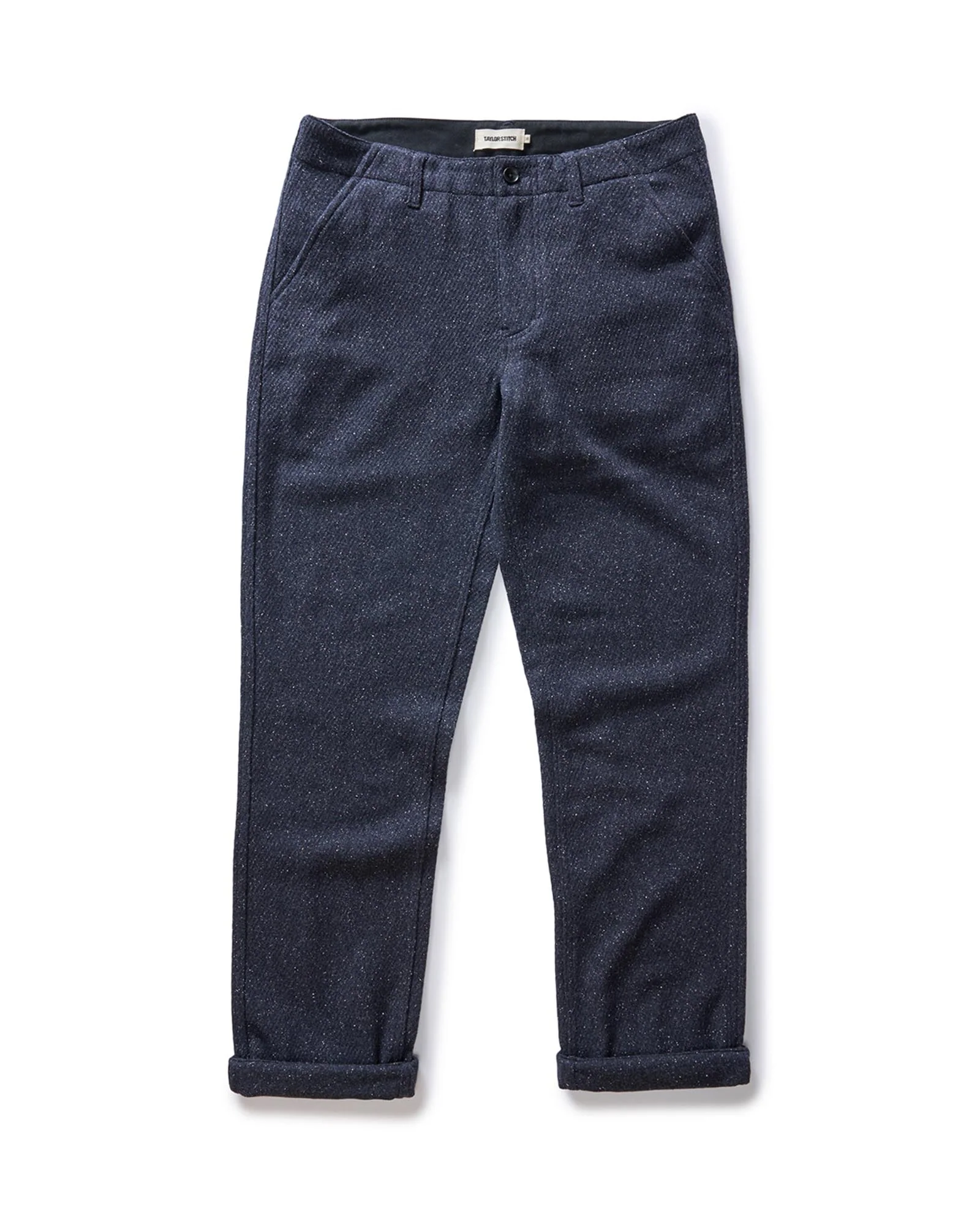 The Carnegie Pant in Navy Nep Wool - Image 5