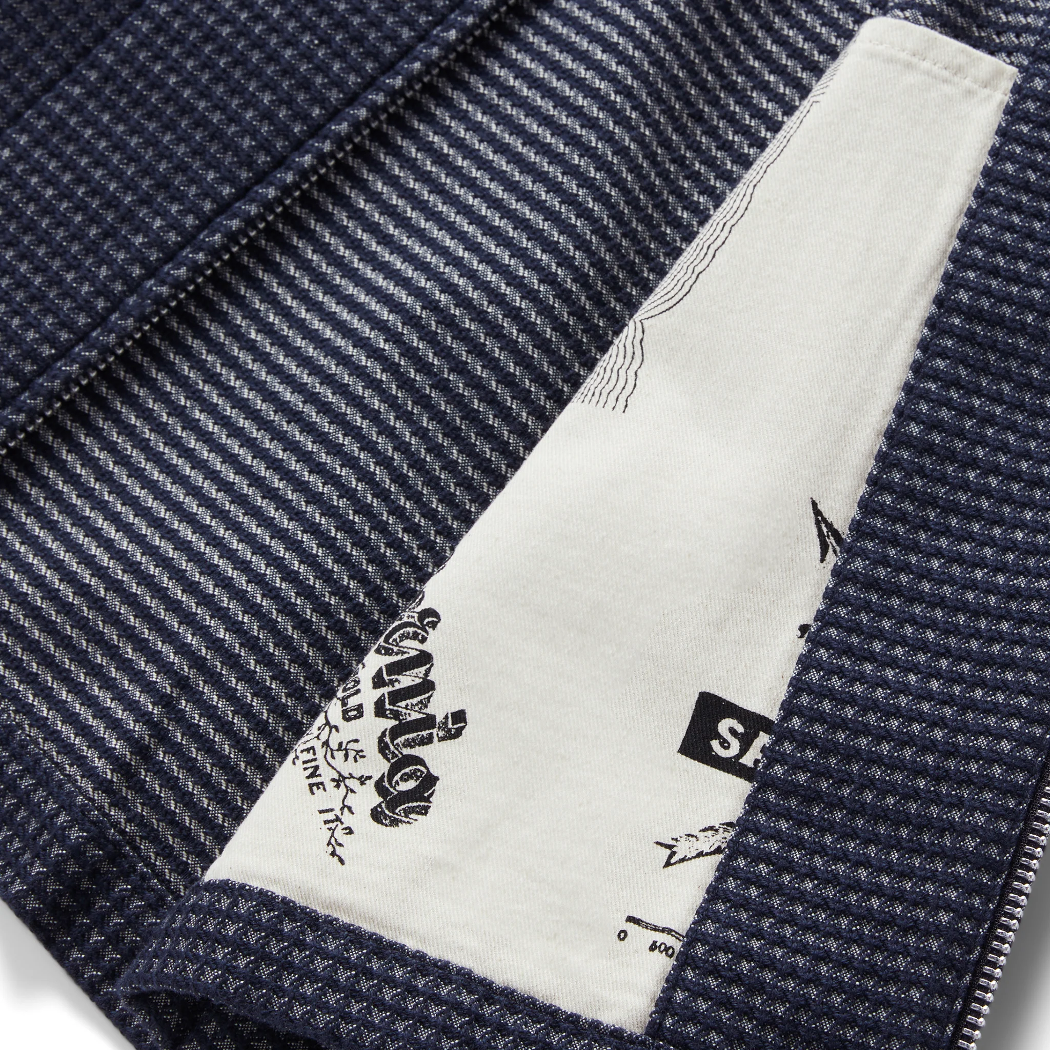 The Cavern Jacket in Navy Dobby Grid - Image 5