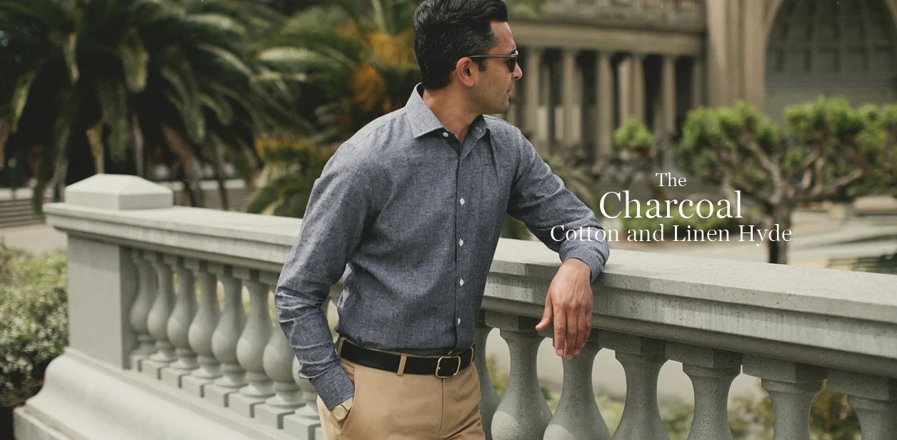 The Hyde in Charcoal Cotton and Linen - Image 9