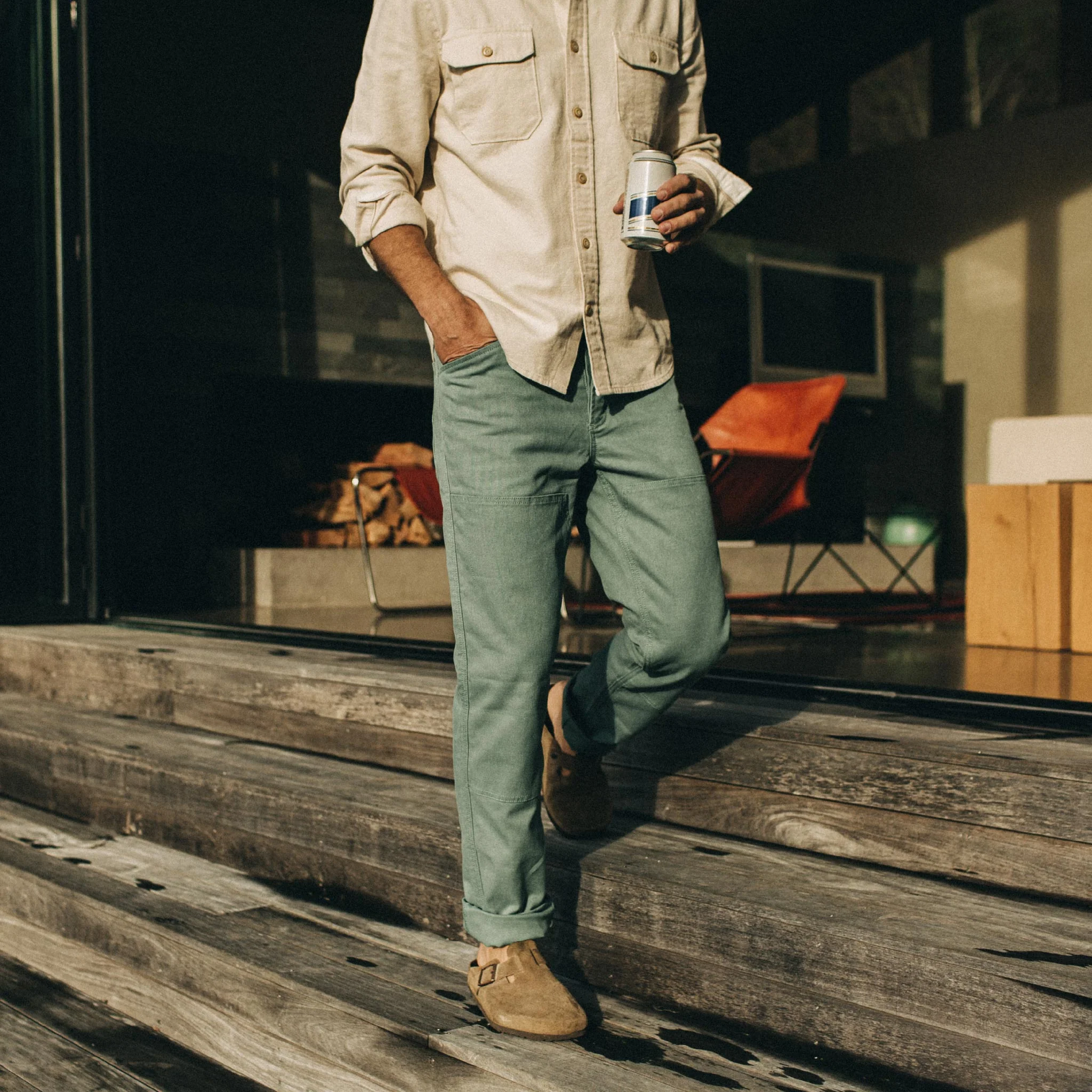 The Chore Pant in Ocean Boss Duck - Image 2