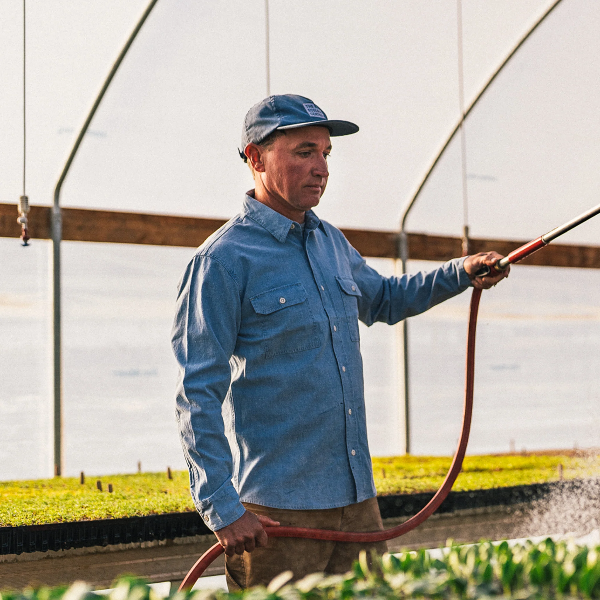 The Chore Shirt in Washed Indigo Boss Duck - Image 4