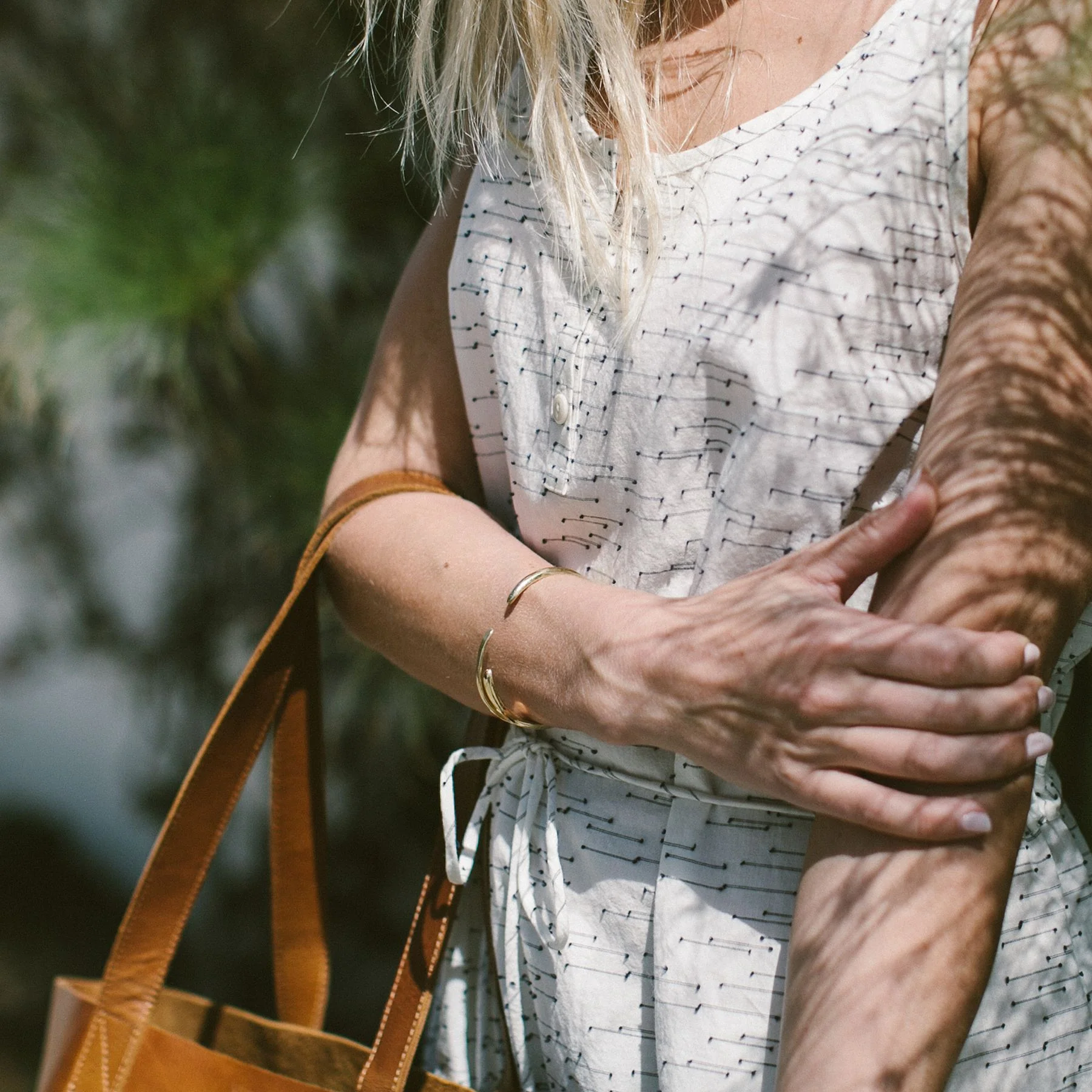 Classic Cuff Bracelet in Brass - Image 2