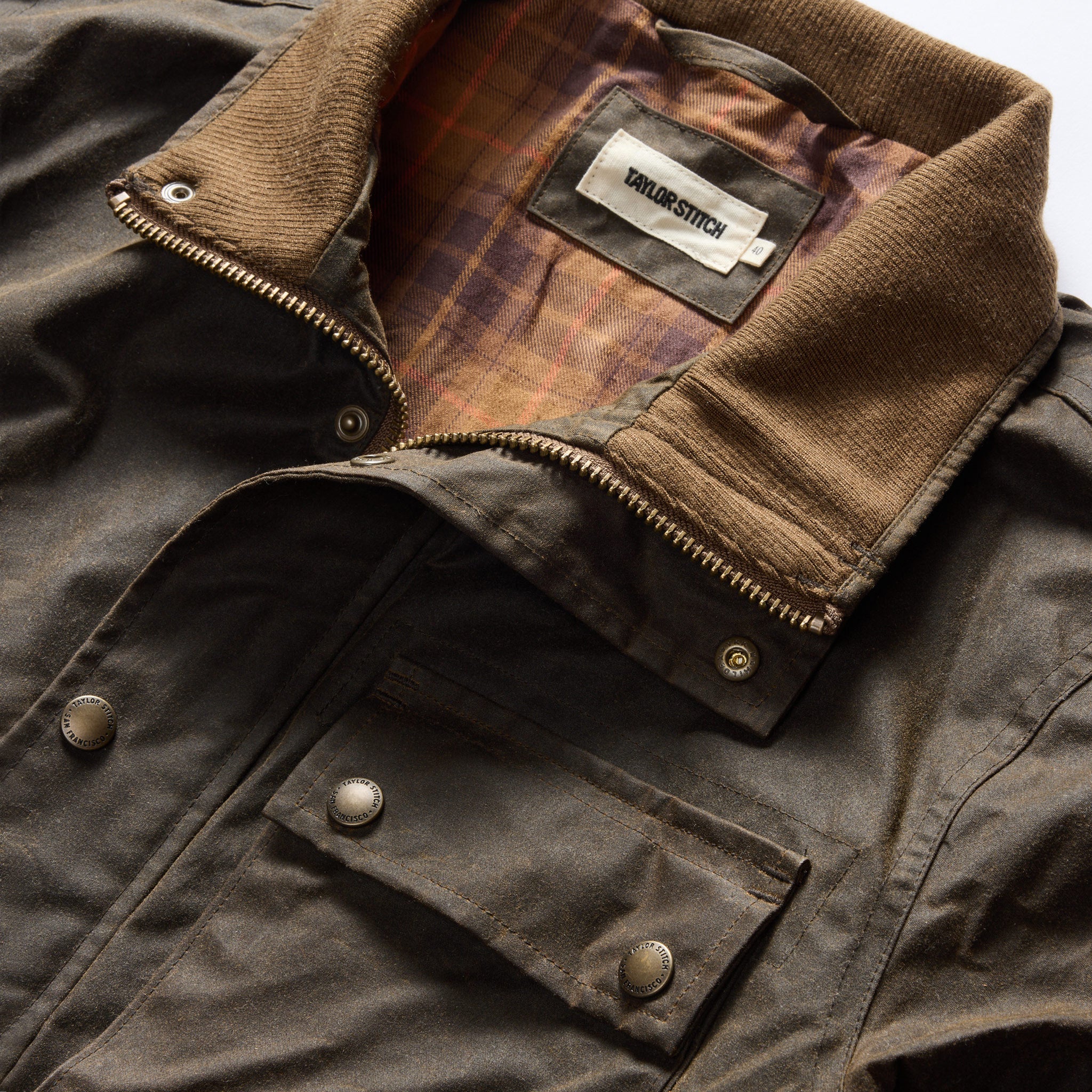 The Clutch Jacket in Soil Waxed Canvas - Image 8