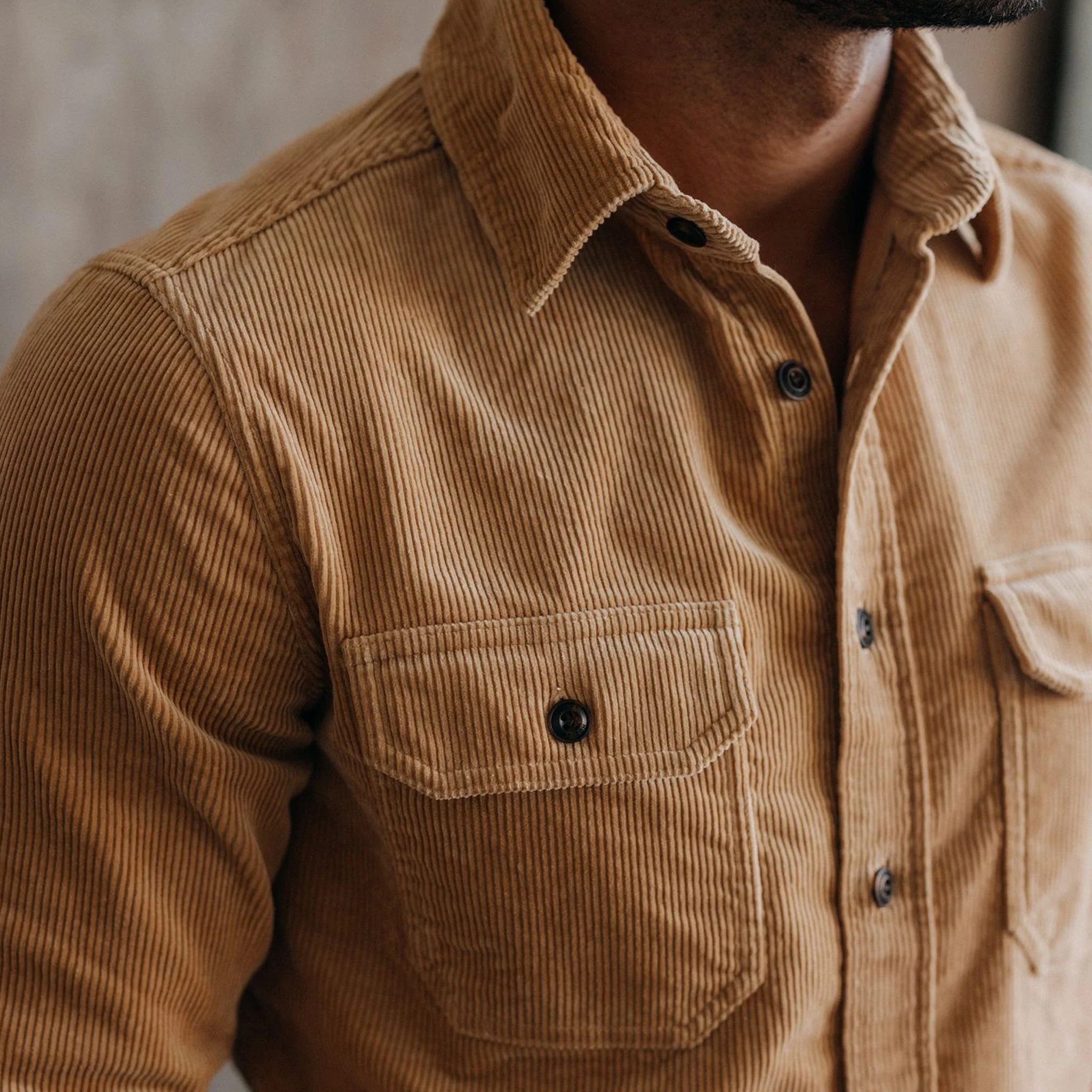 The Connor Shirt in Camel Cord - Image 3