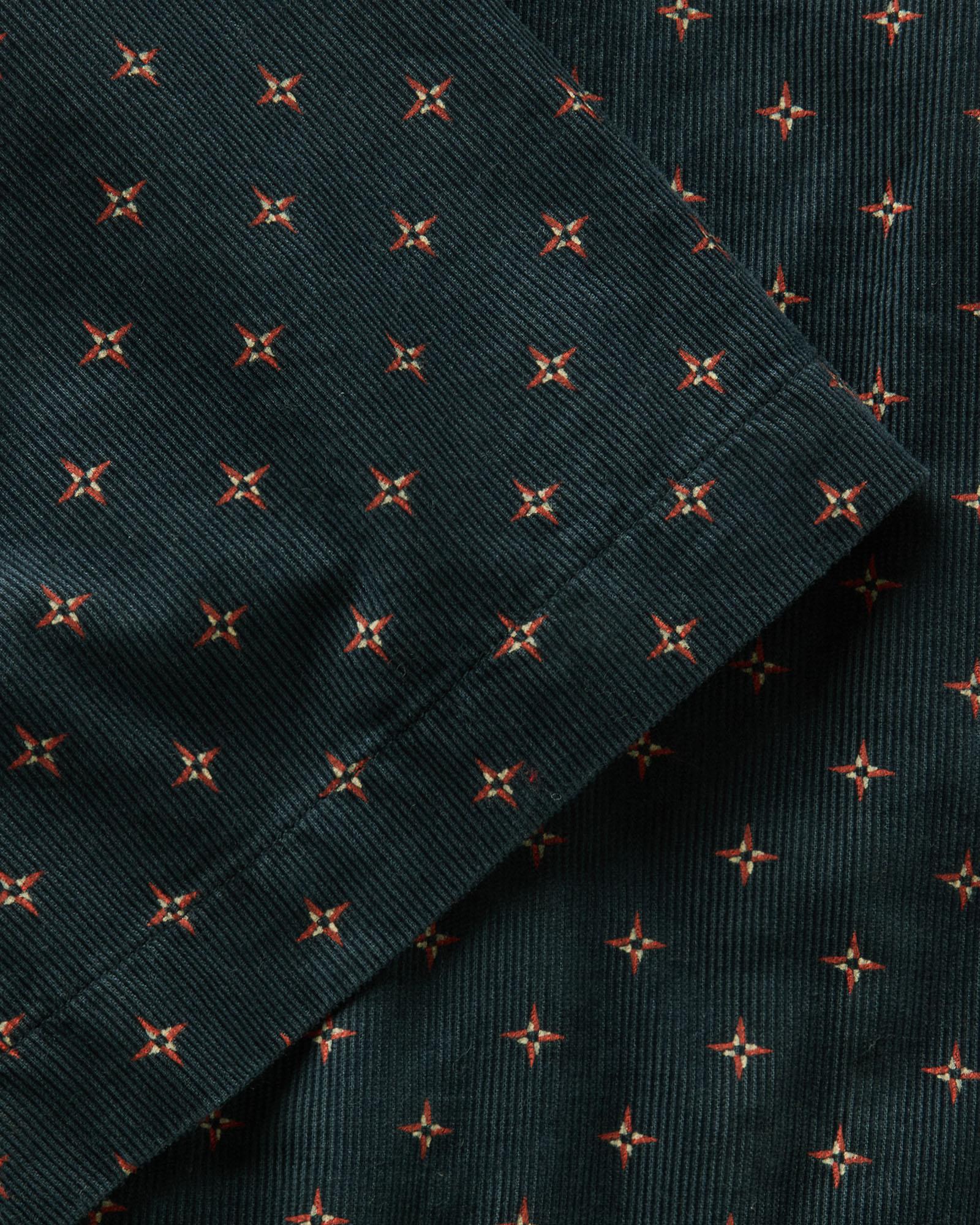 The Conrad Shirt in Navy Pigeon Foulard Pincord - Image 5