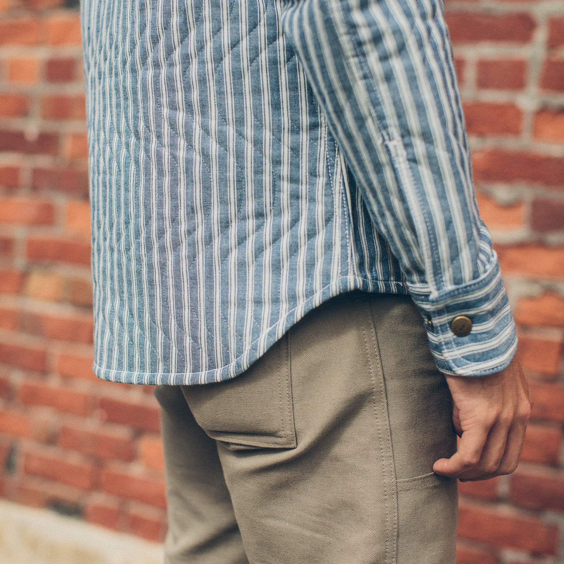 The Chore Jacket in Striped Chambray - Image 5