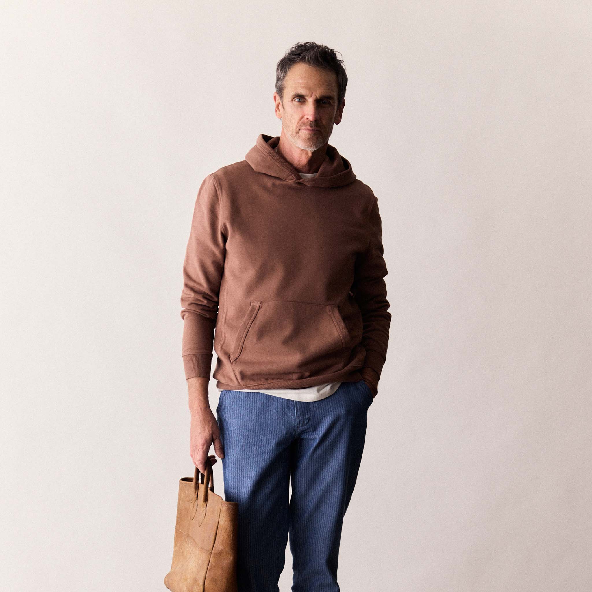 The Cotton Hemp Hoodie in Faded Brick - Image 2