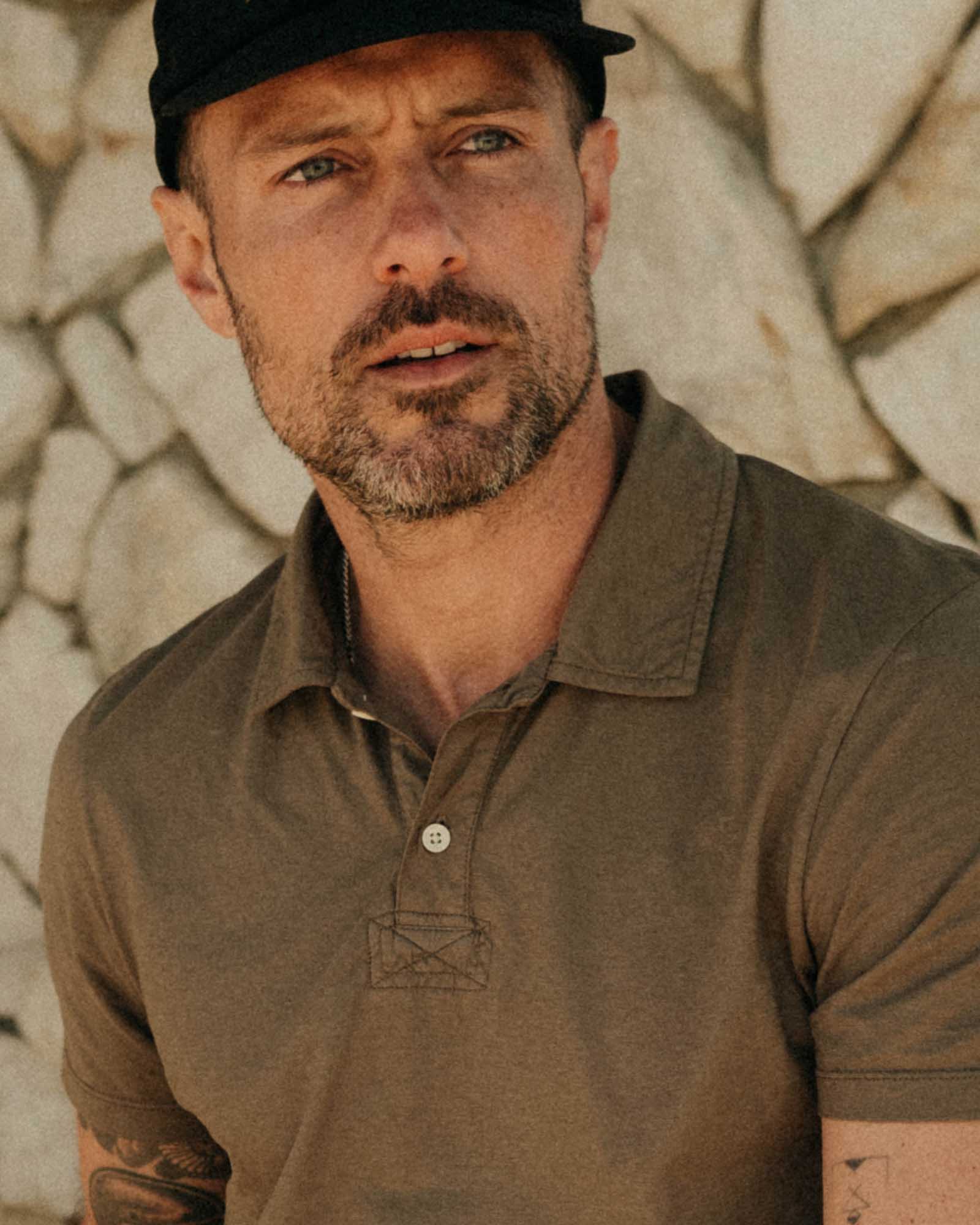 The Cotton Hemp Polo in Olive - Image 3
