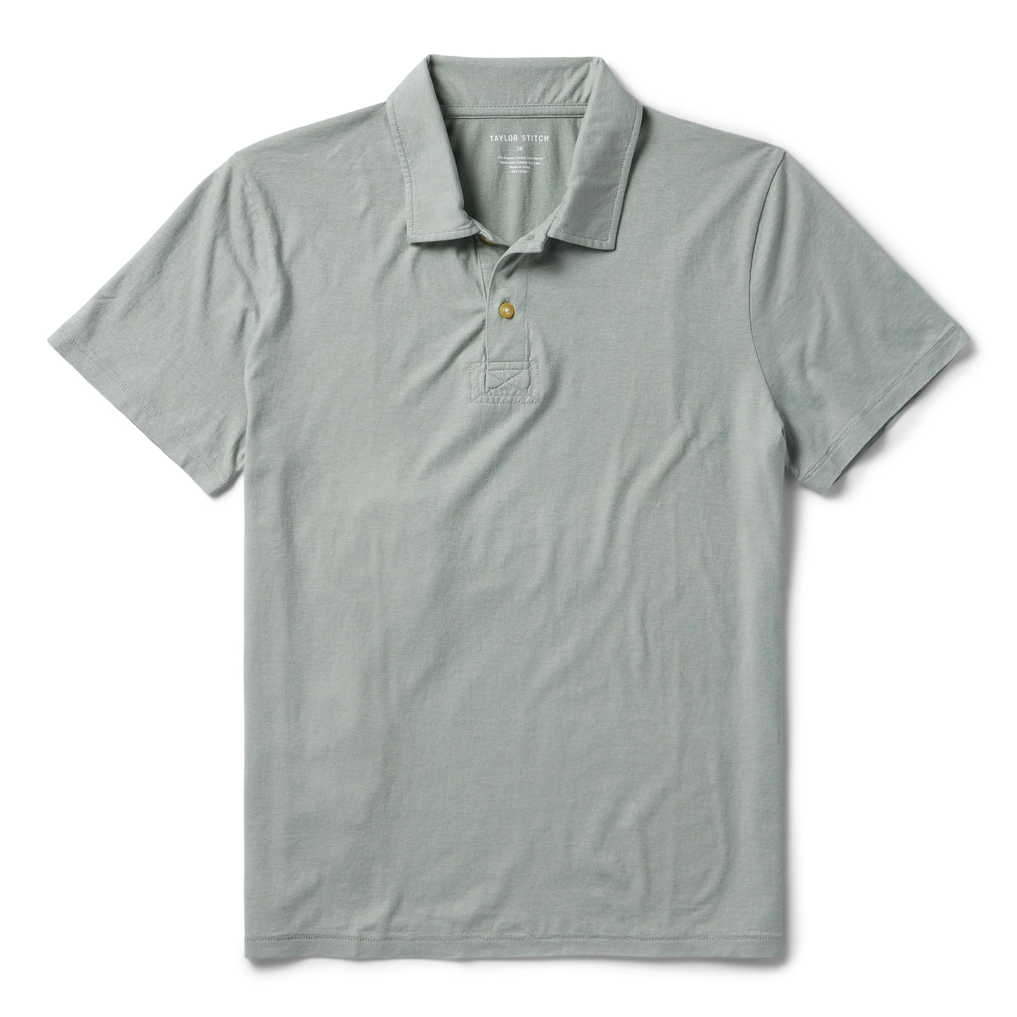 The Cotton Hemp Polo in Slate
