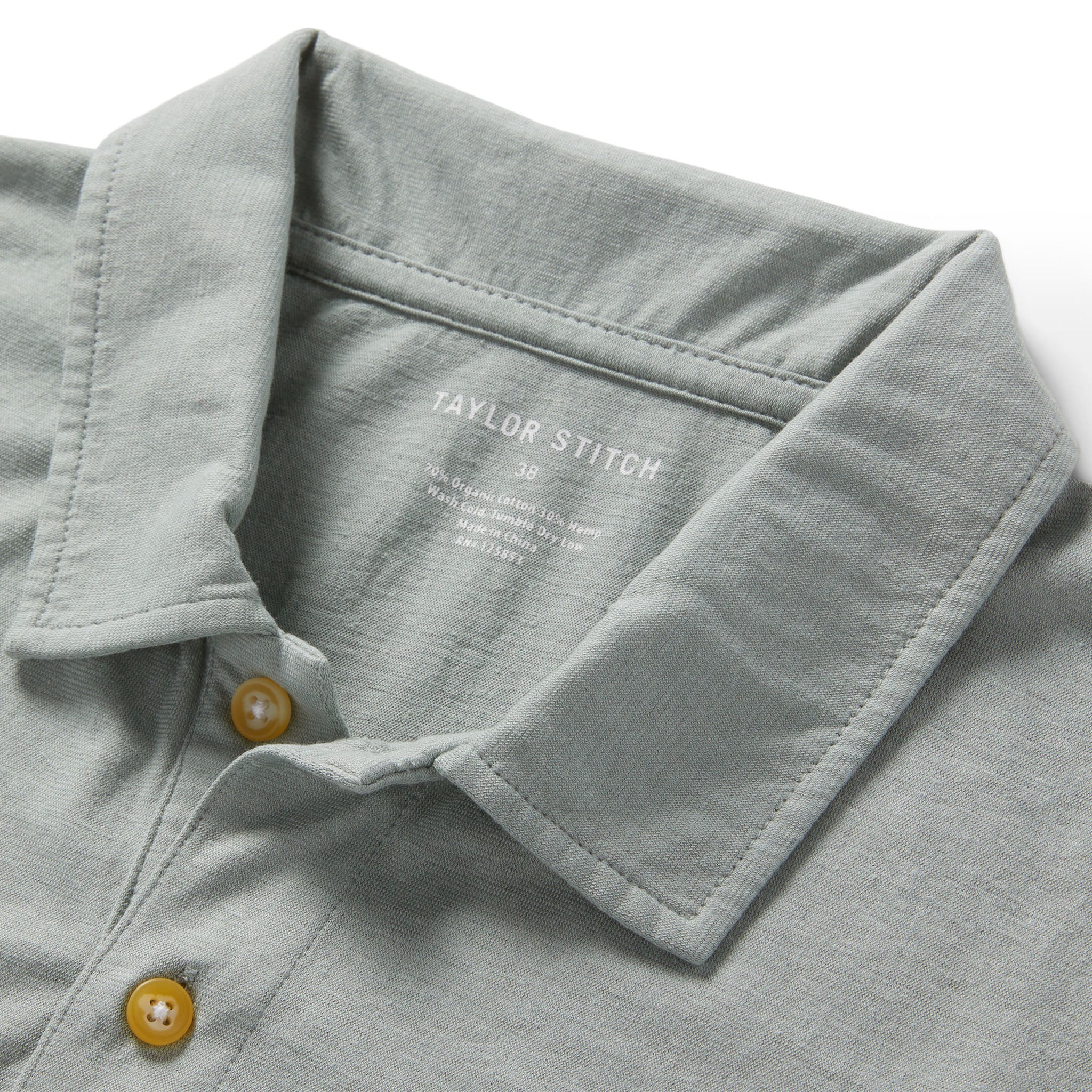 The Cotton Hemp Polo in Slate - Image 5