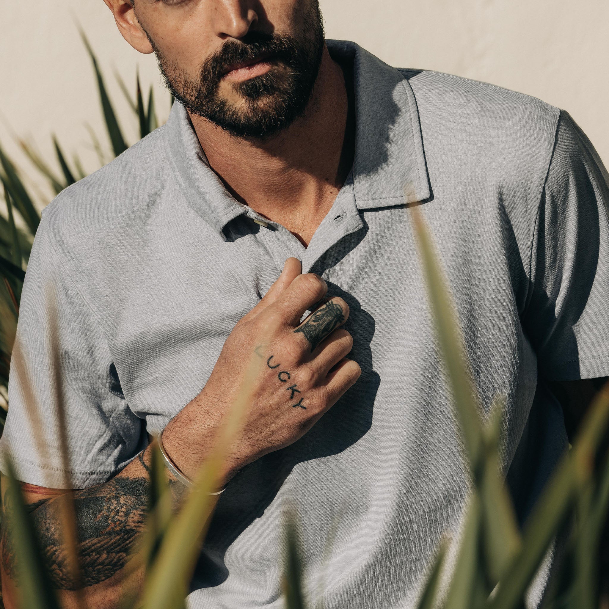 The Cotton Hemp Polo in Tradewinds - Image 3