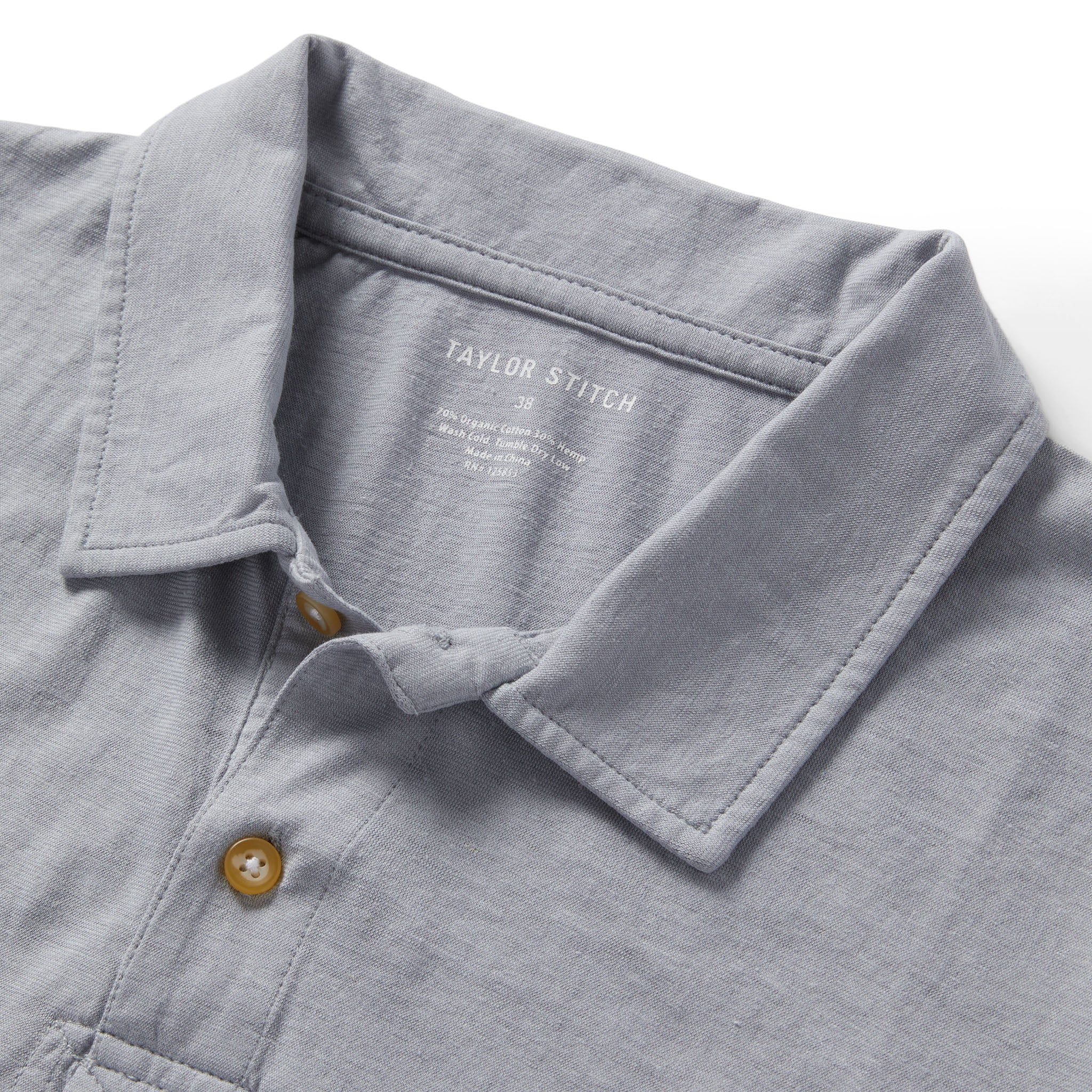 The Cotton Hemp Polo in Tradewinds - Image 5