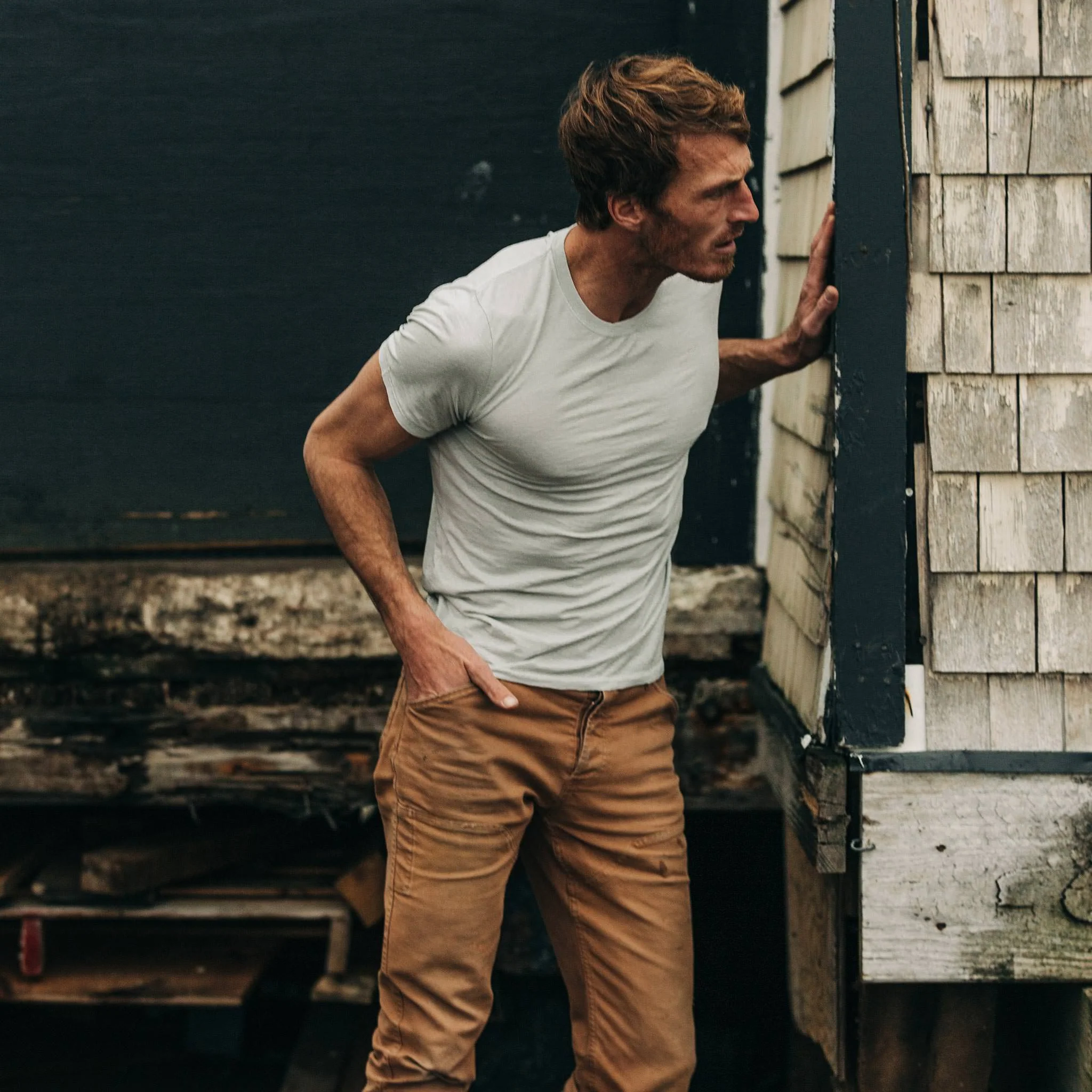 The Cotton Hemp Tee in Bay Mist - Image 3
