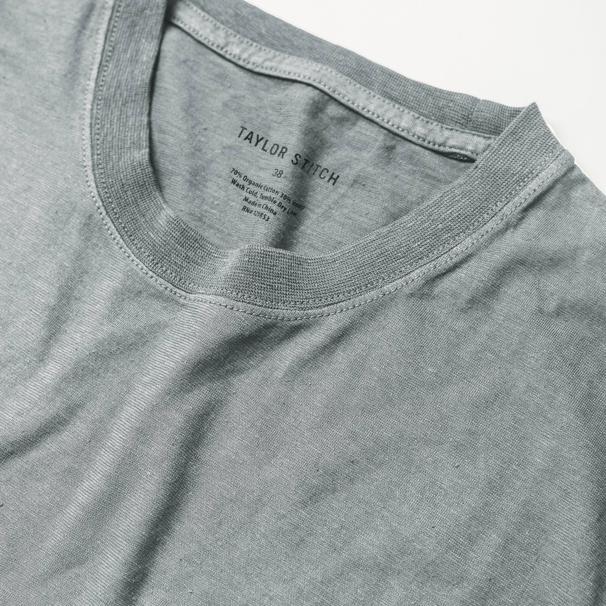 The Cotton Hemp Tee in Bay Mist - Image 5