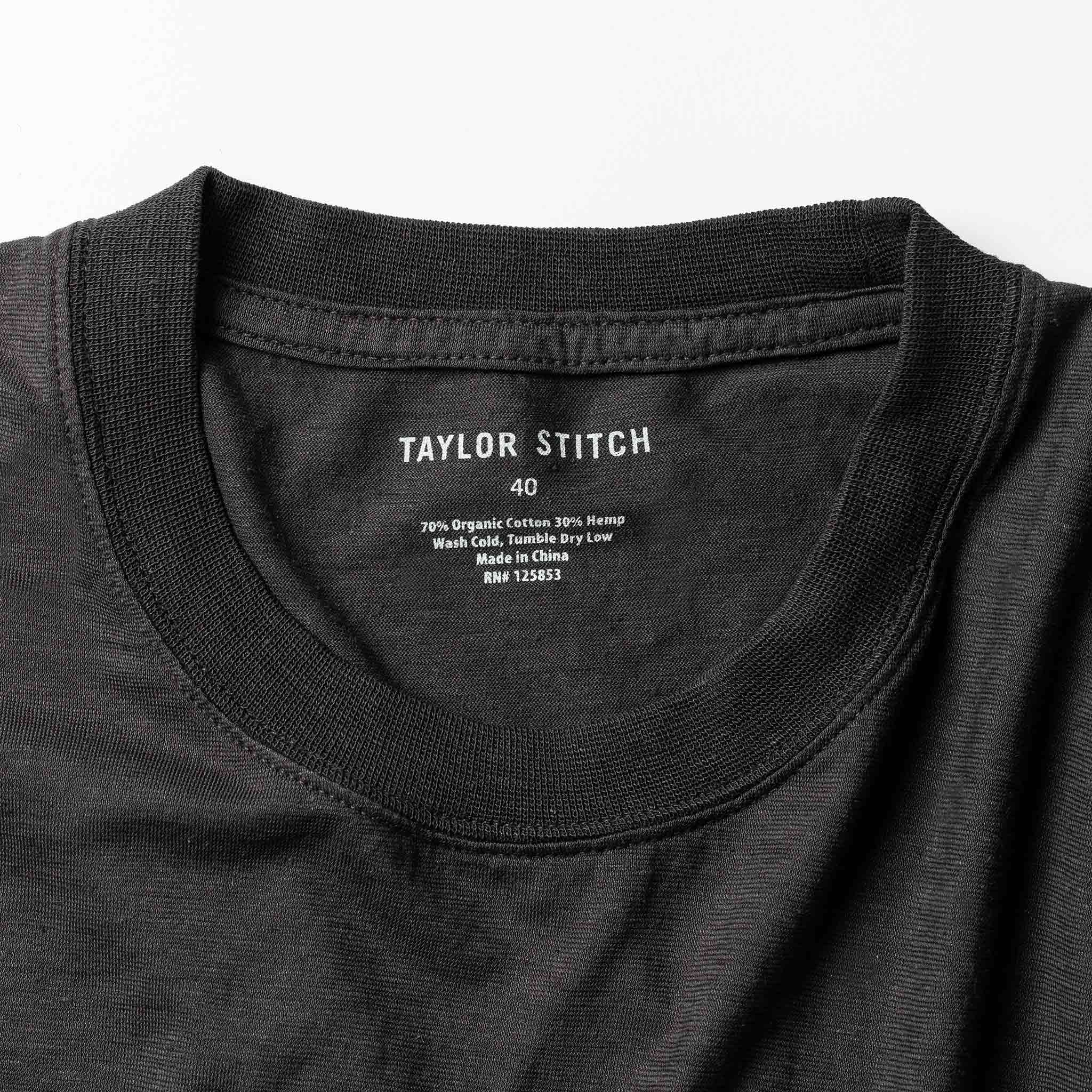 The Cotton Hemp Tee in Charcoal - Image 5
