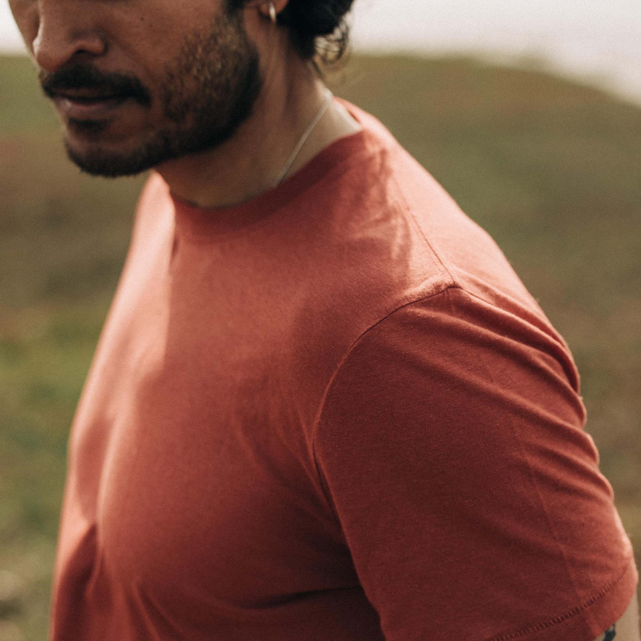 The Cotton Hemp Tee in Engine - Image 3