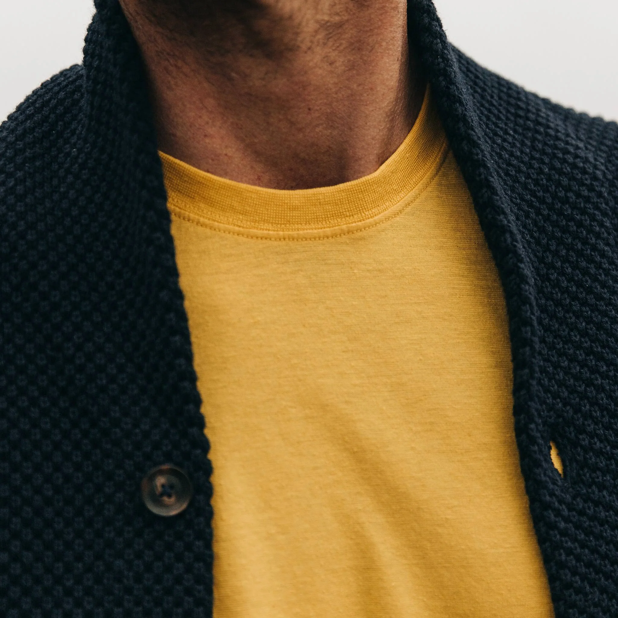 The Cotton Hemp Tee in Gold - Image 3