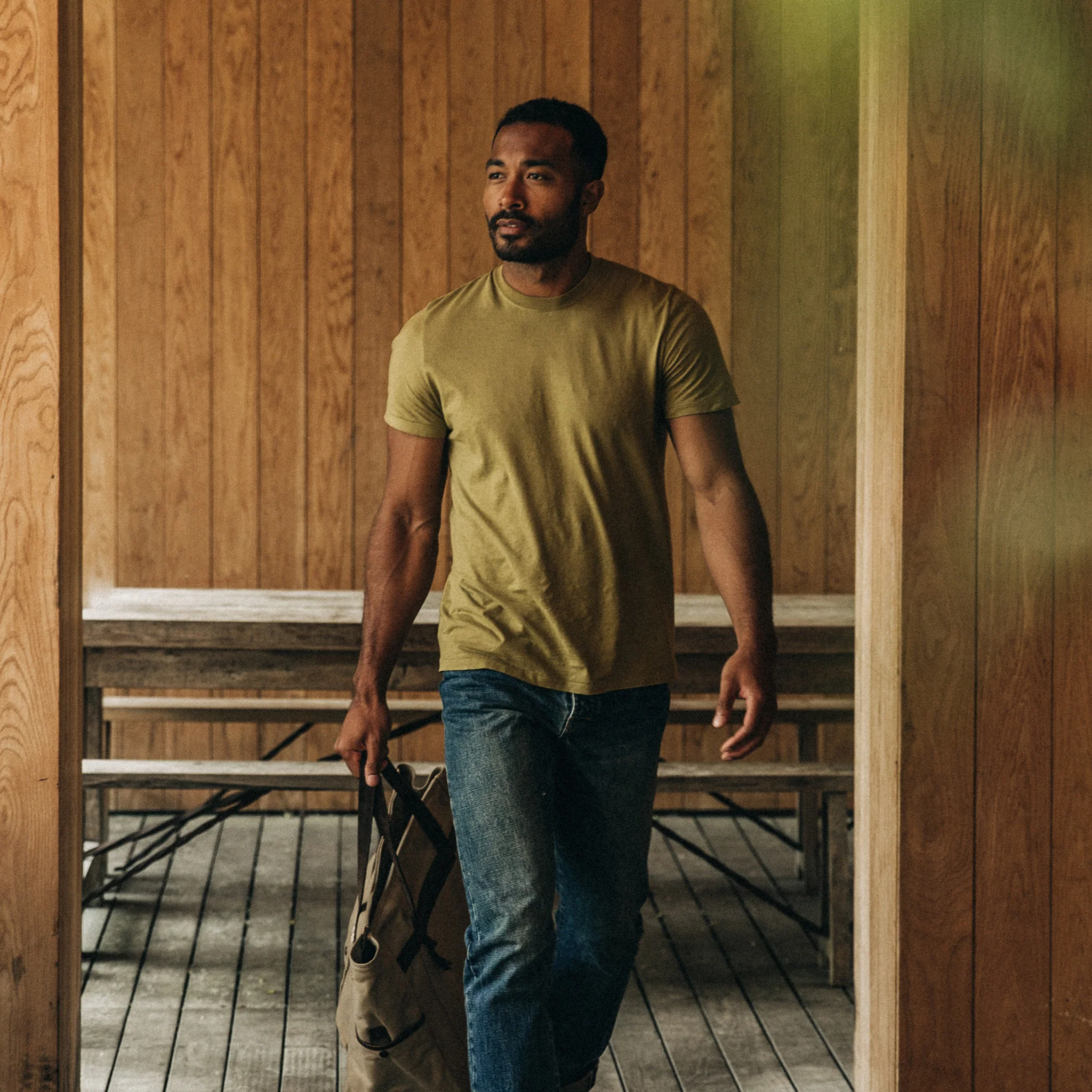 The Cotton Hemp Tee in Juniper - Image 2