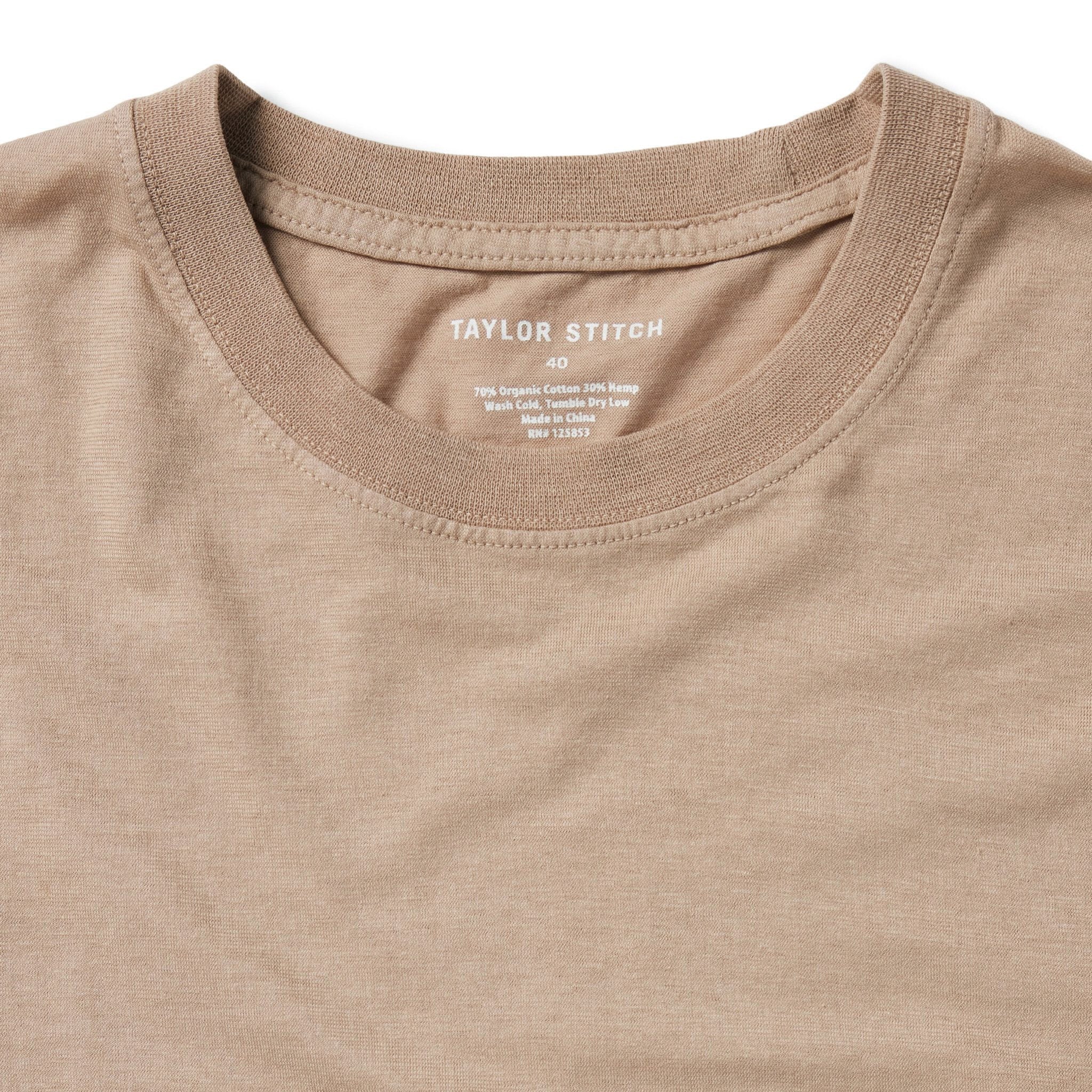 The Cotton Hemp Tee in Khaki - Image 5