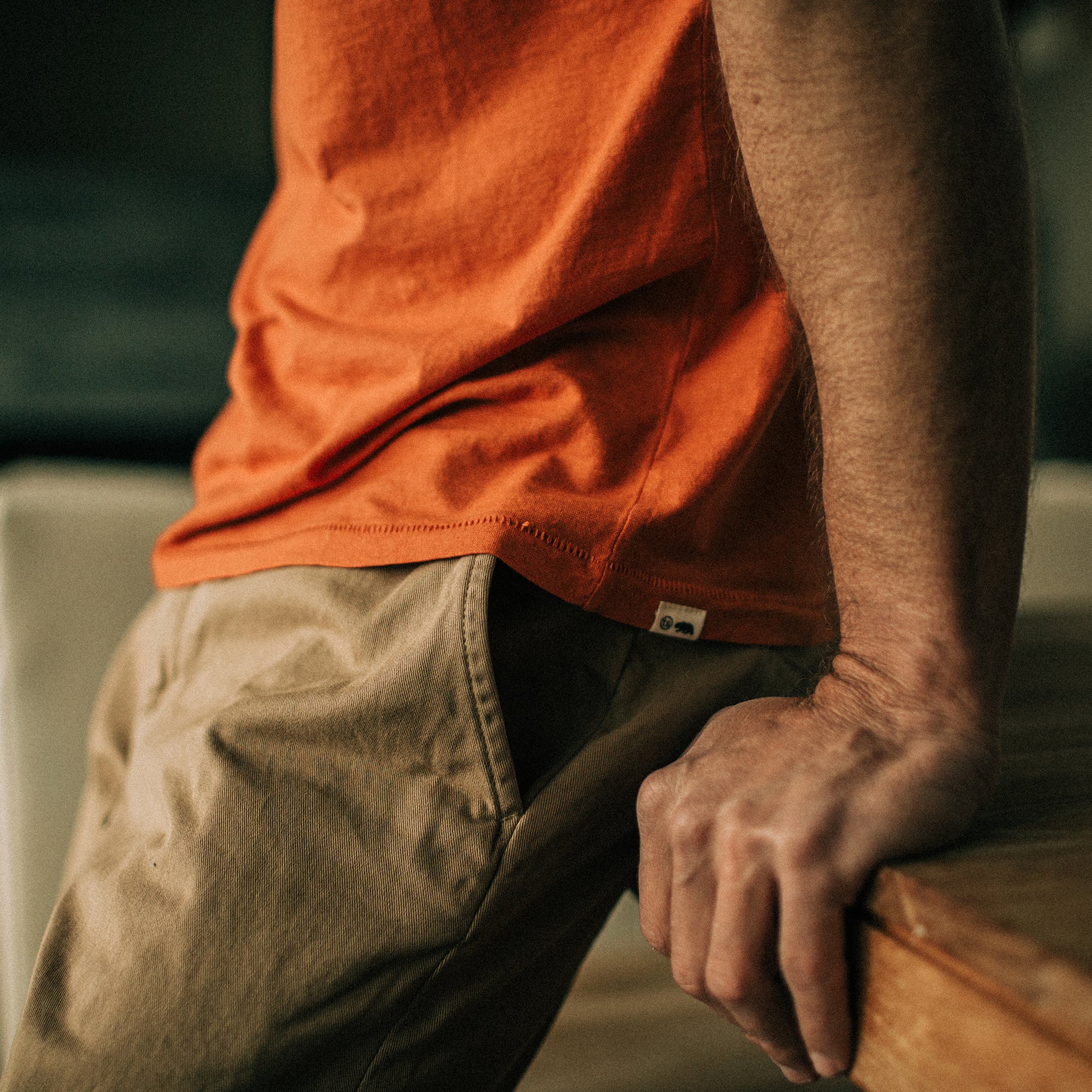 The Cotton Hemp Tee in Monarch - Image 4
