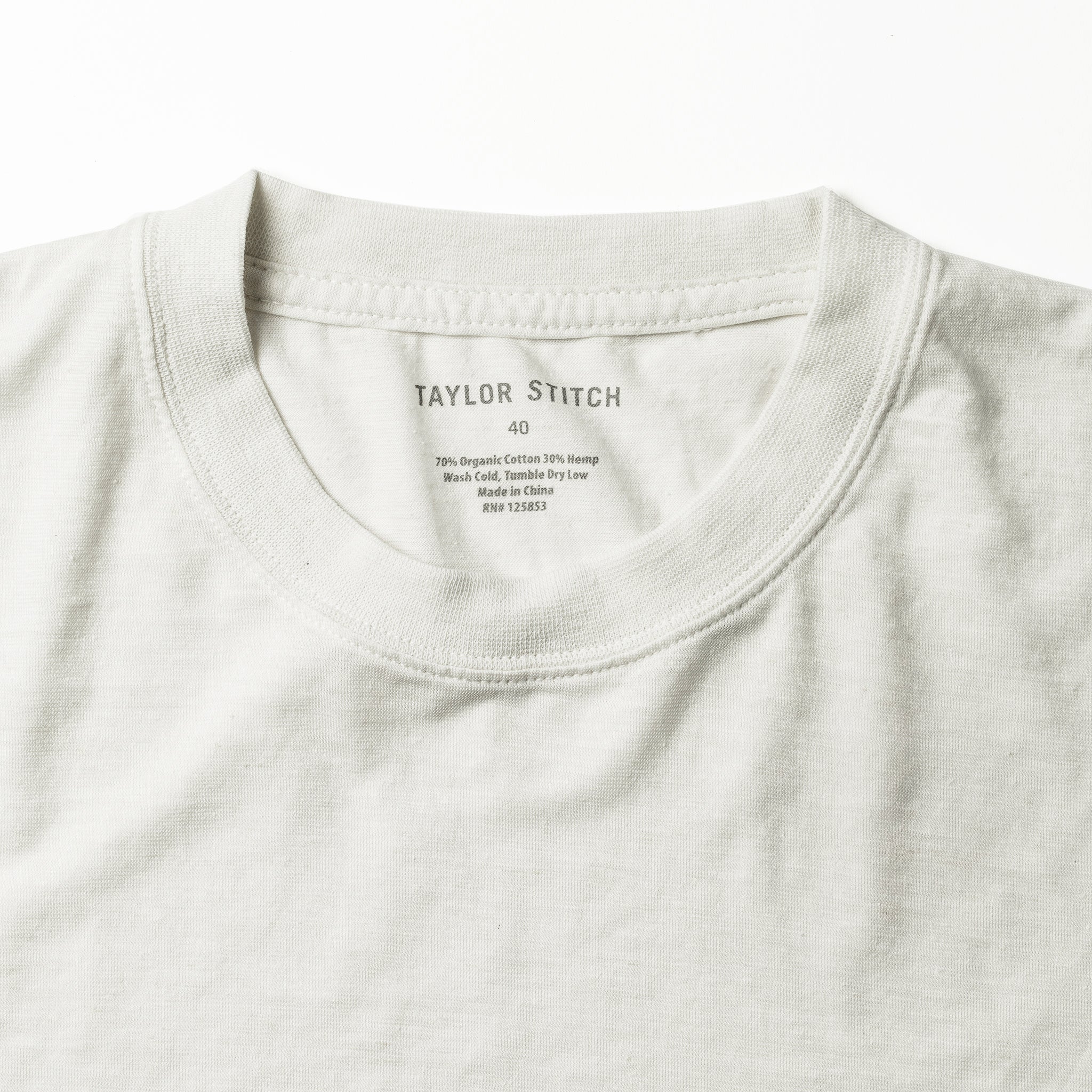 The Cotton Hemp Tee in Natural - Image 5