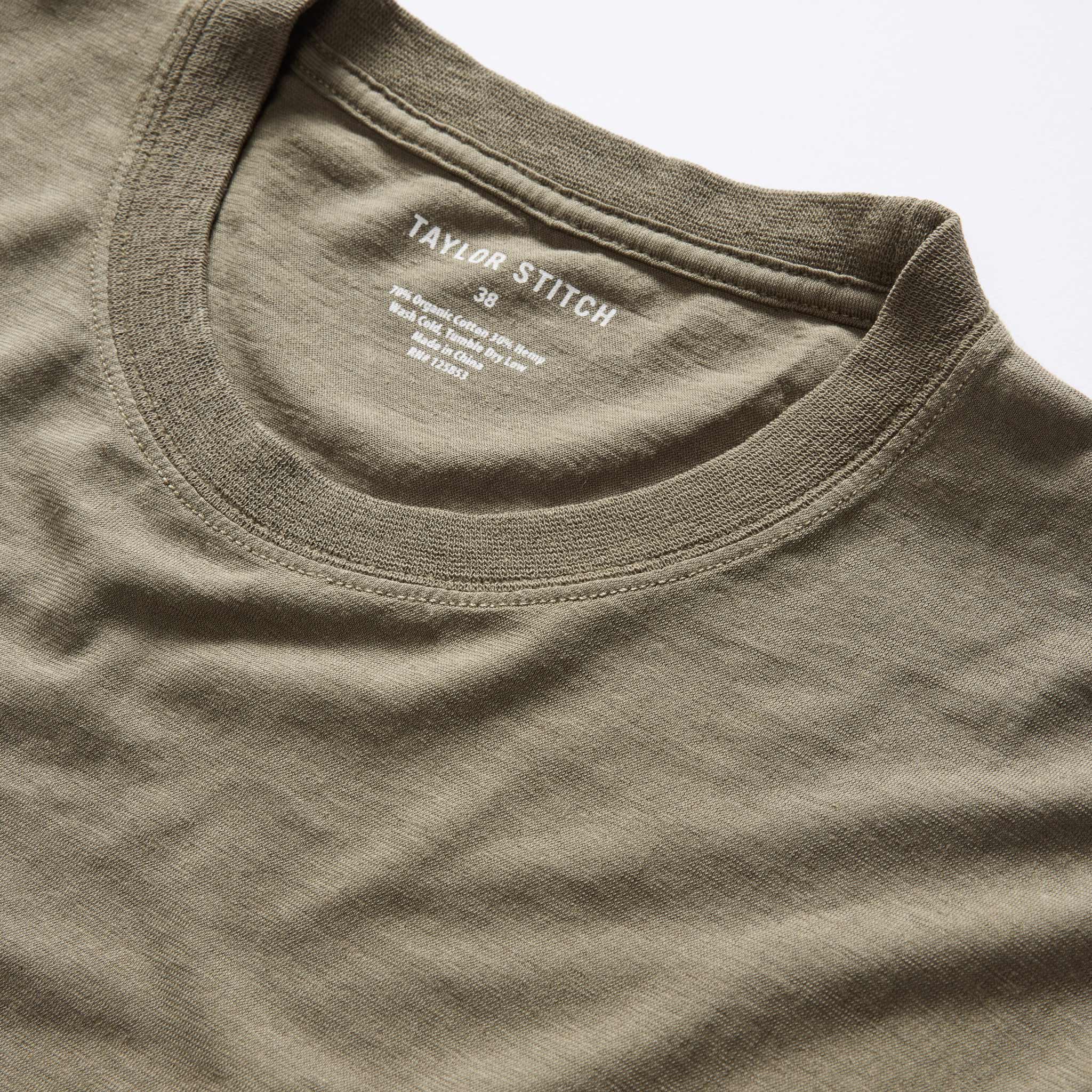 The Cotton Hemp Tee in Olive - Image 5