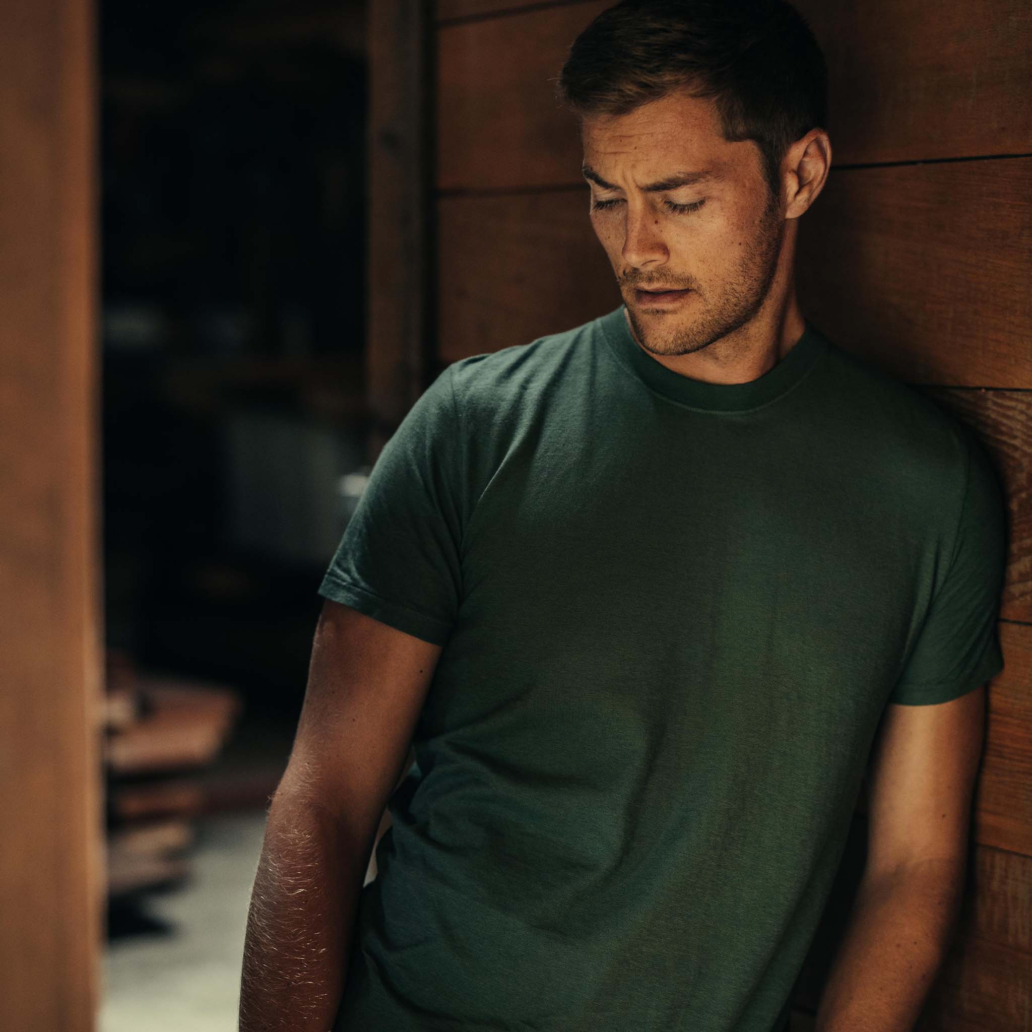 The Cotton Hemp Tee in Pine - Image 2