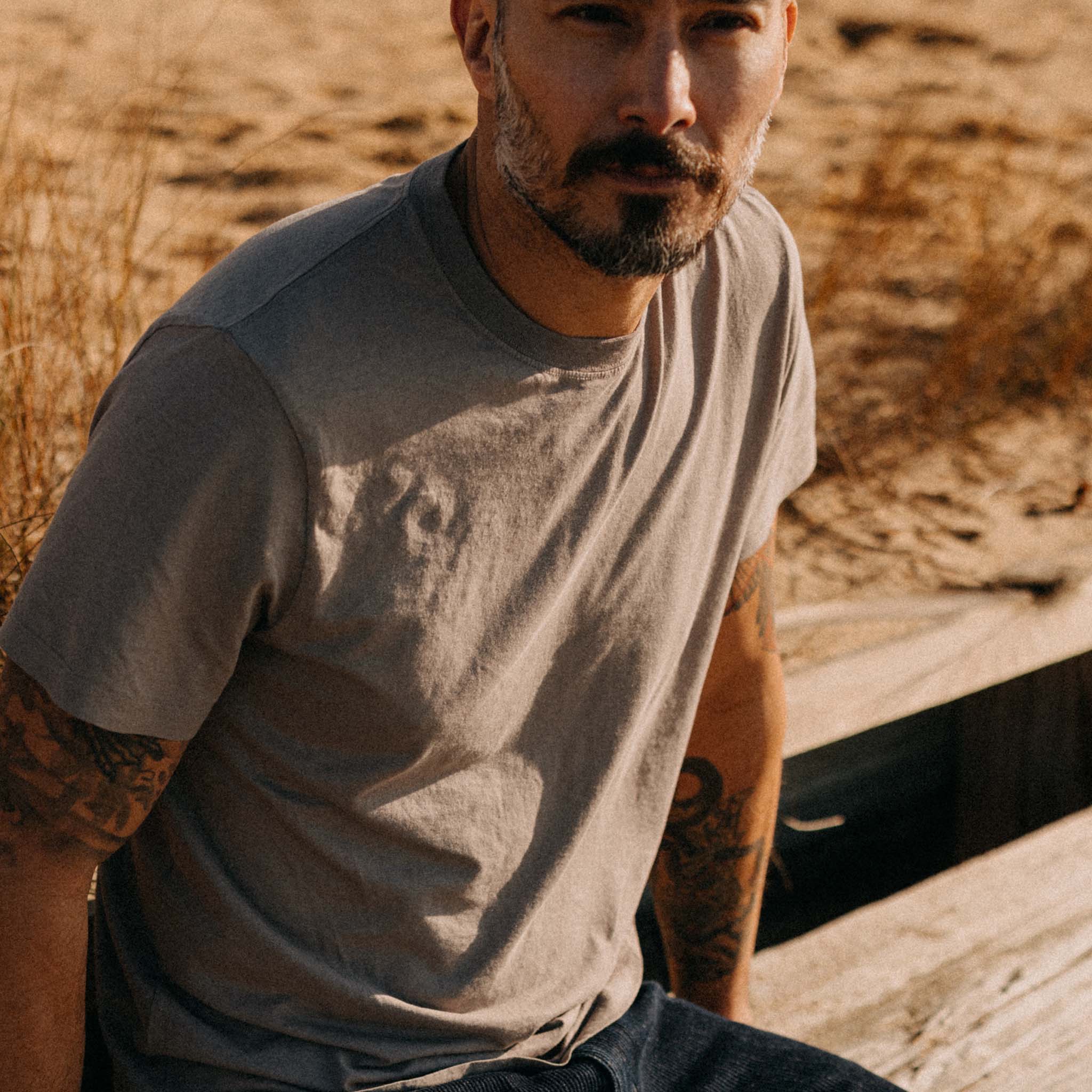The Cotton Hemp Tee in Steeple Grey - Image 4