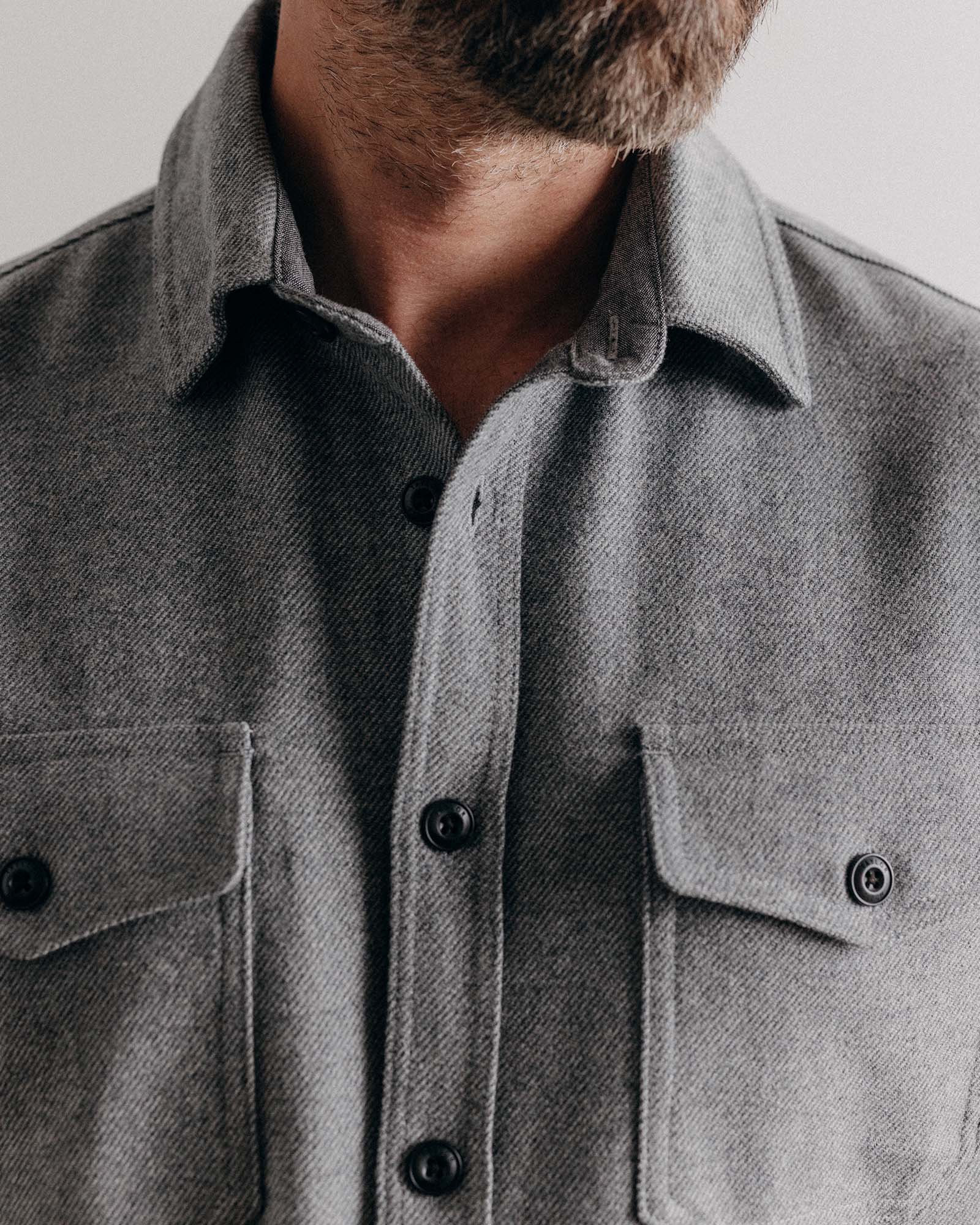 The CPO Shirt in Heather Ash Twill - Image 3