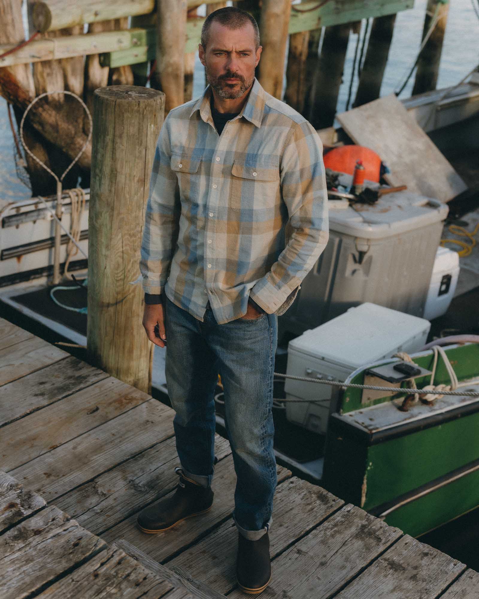 The Craftsman Shirt in Blue Sky Check - Image 3