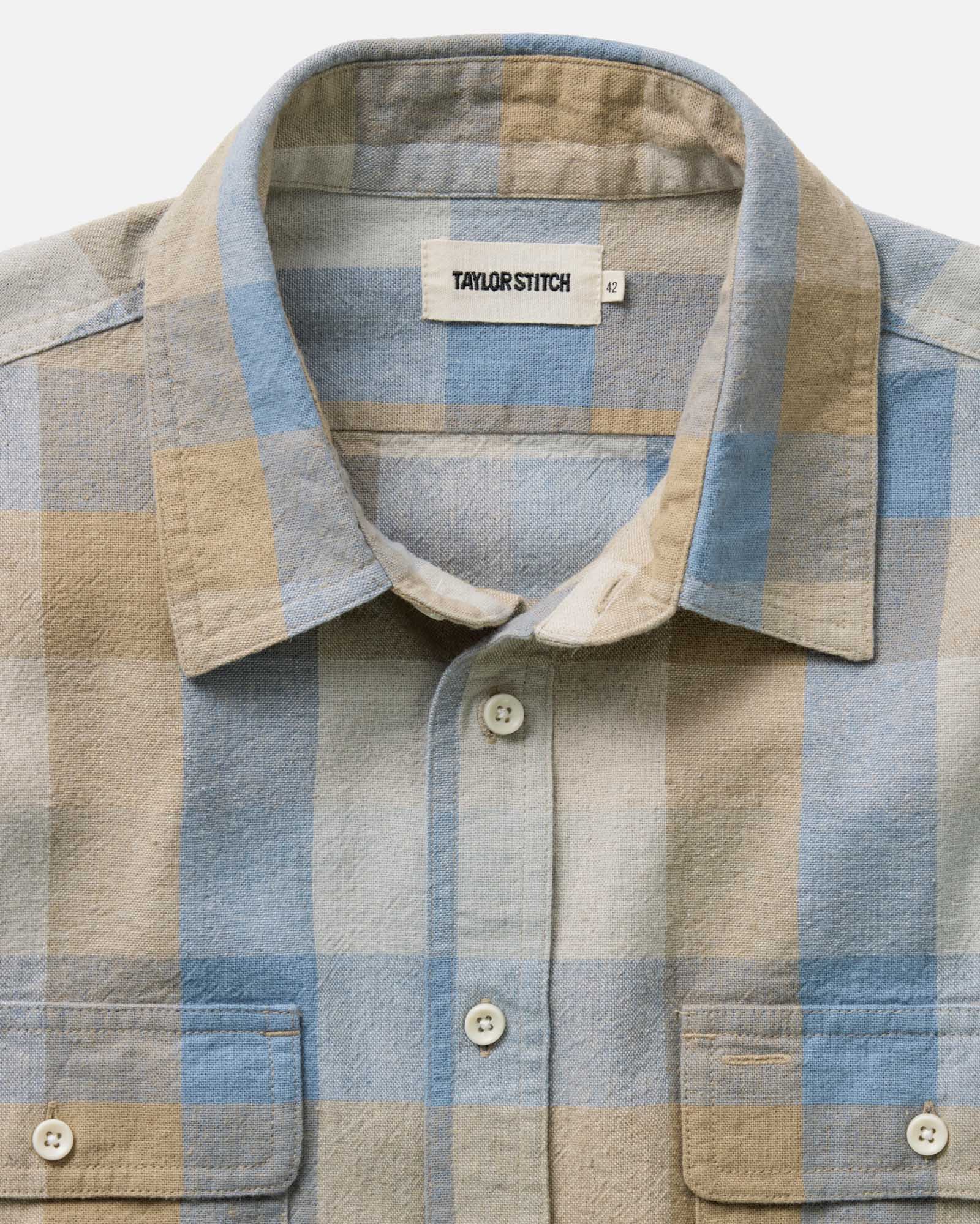 The Craftsman Shirt in Blue Sky Check - Image 4
