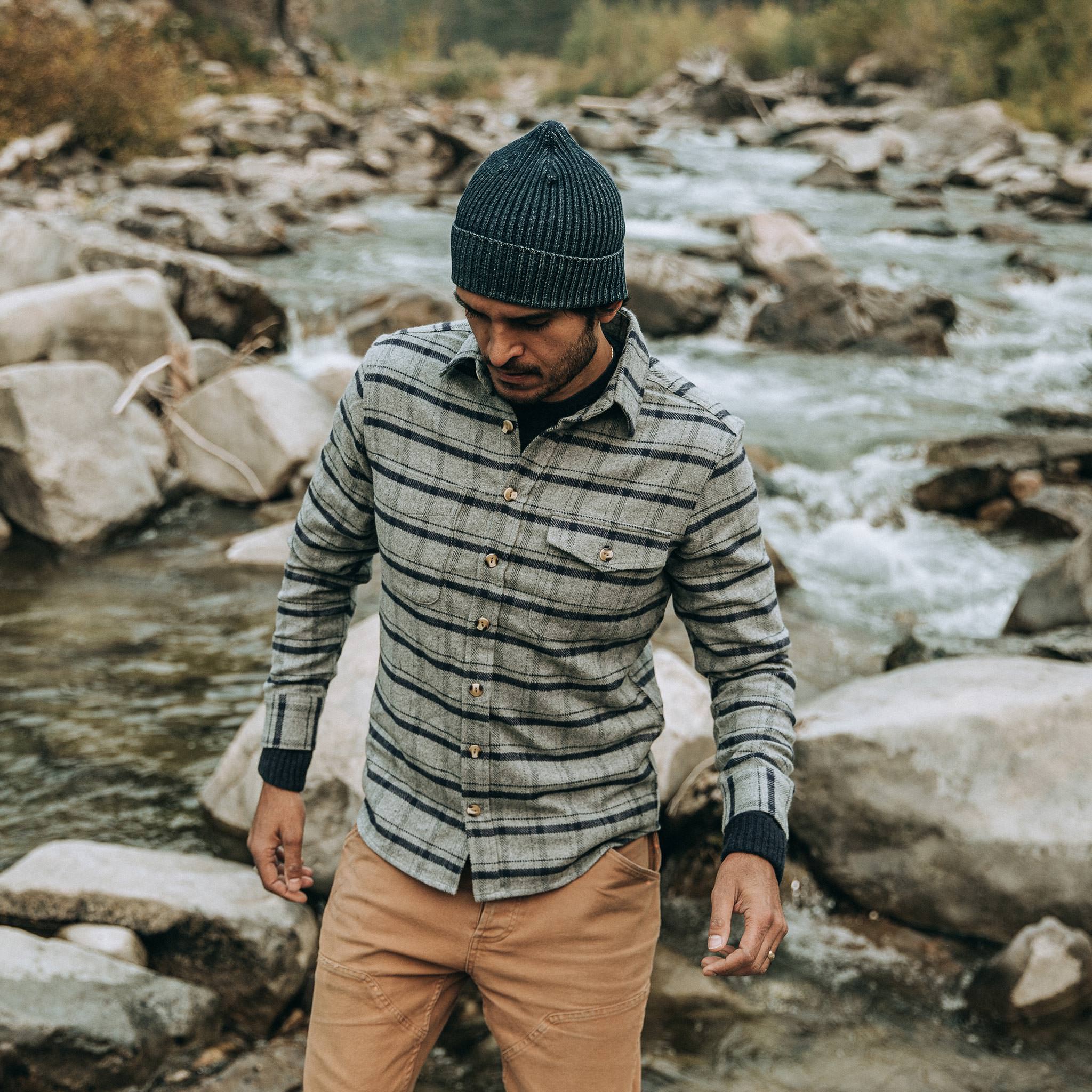 The Crater Shirt in Ash Plaid - Image 2