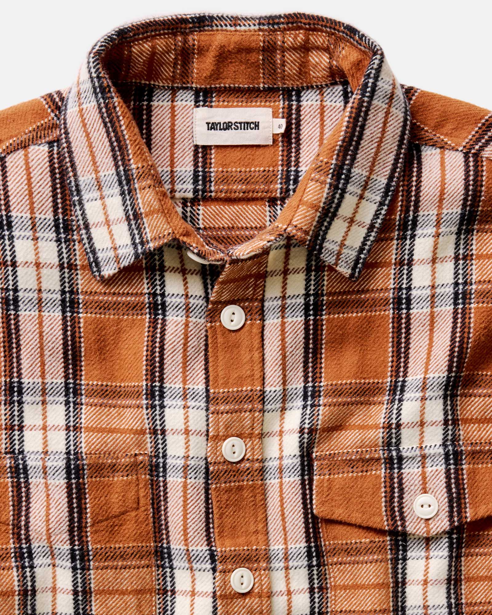 The Crater Shirt in Brick Plaid - Image 5