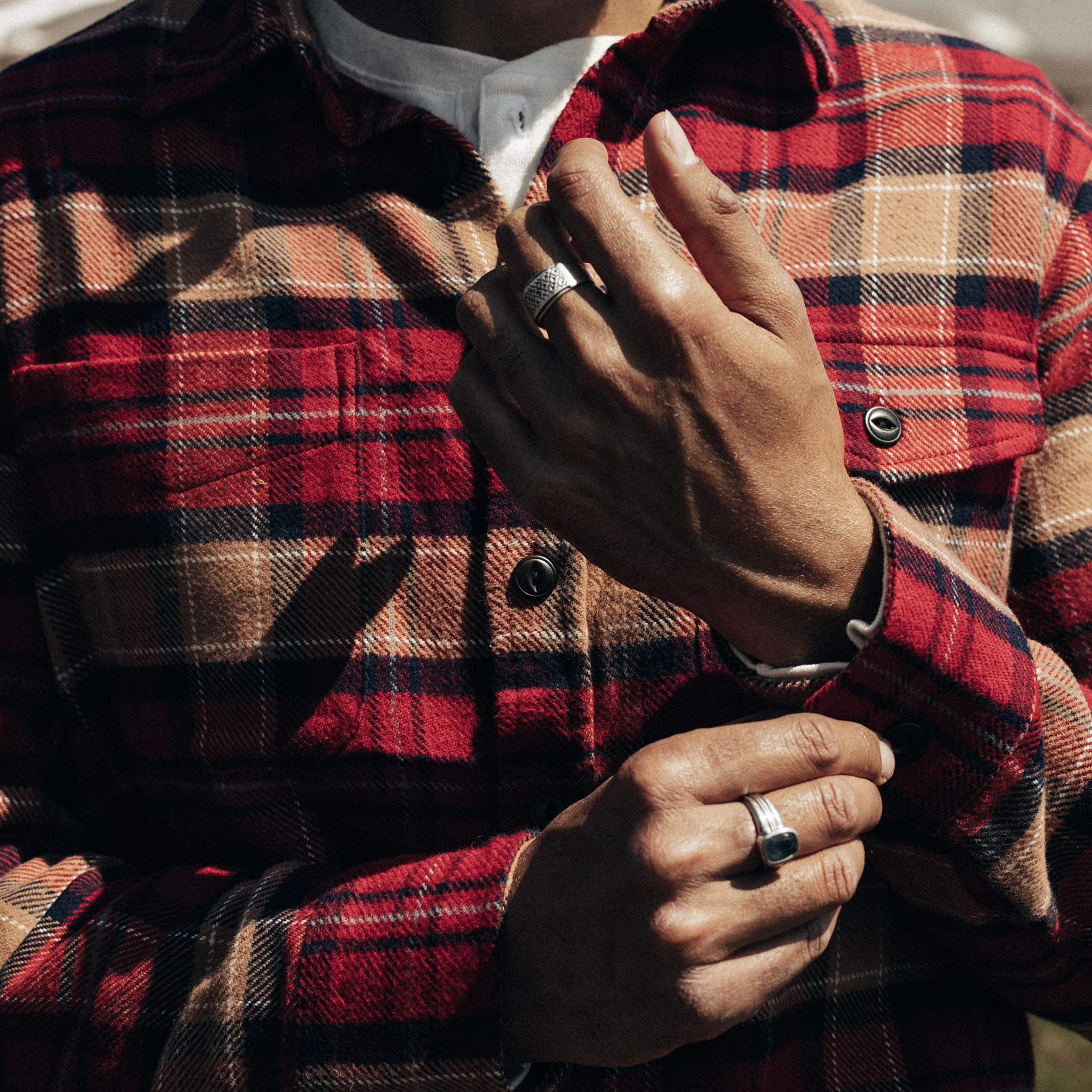 The Crater Shirt in Cardinal Check - Image 2