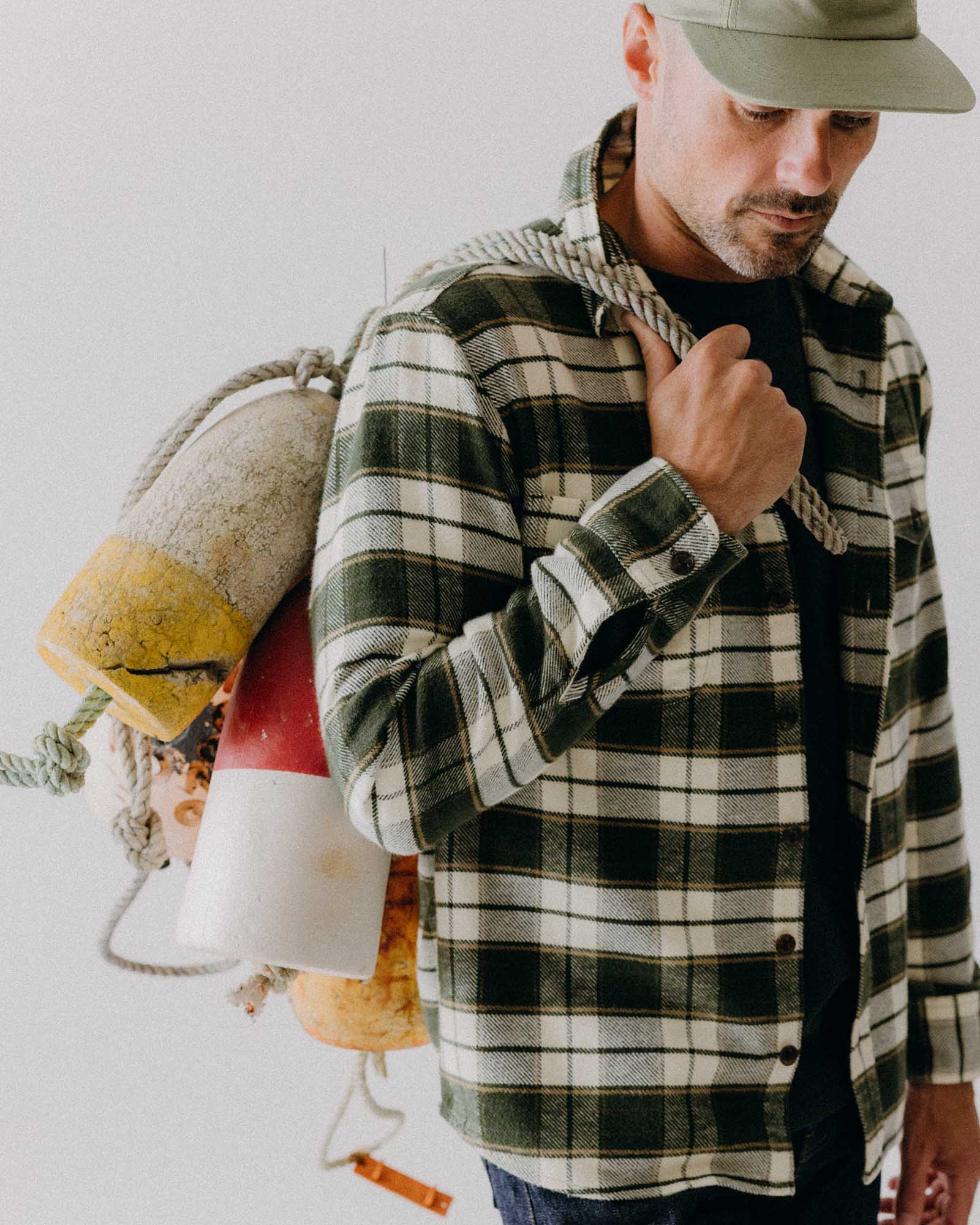 The Crater Shirt in Forest Plaid - Image 4