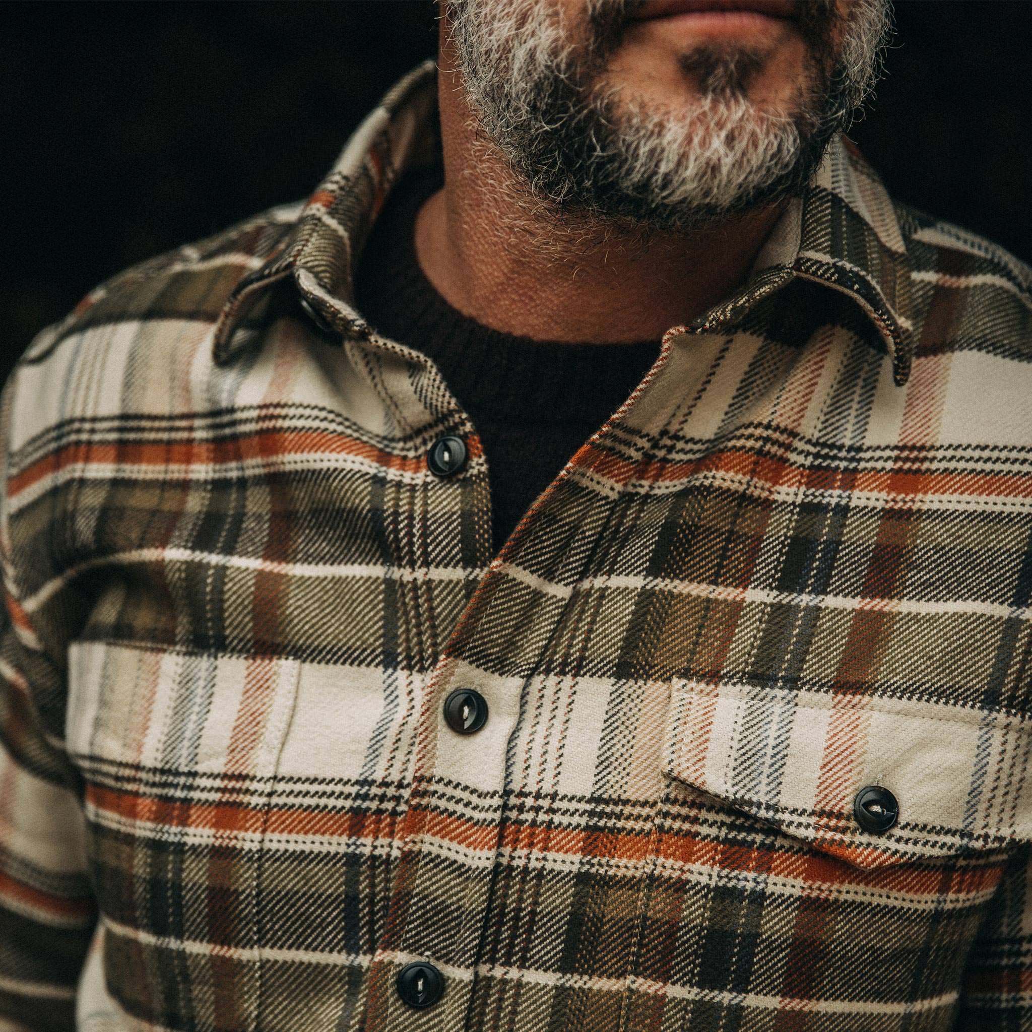 The Crater Shirt in Tan Plaid - Image 3
