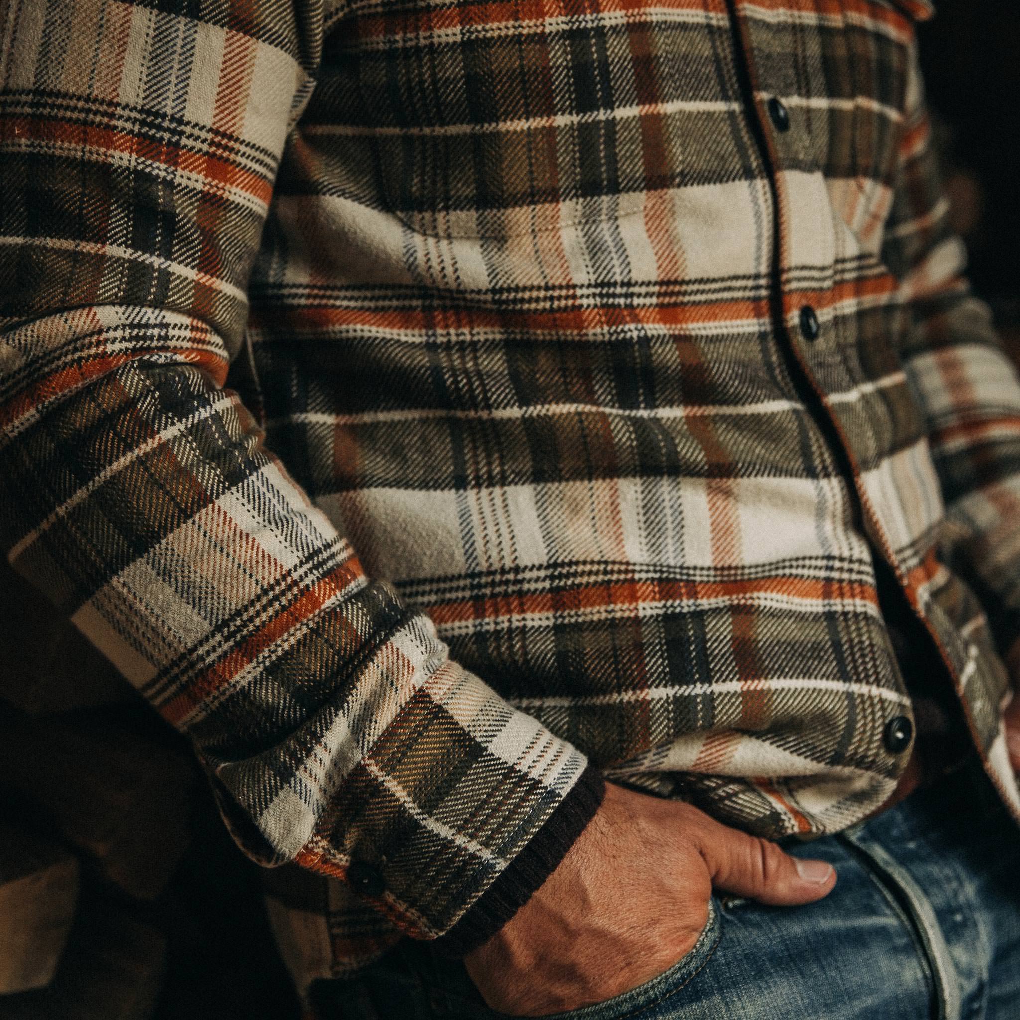 The Crater Shirt in Tan Plaid - Image 4