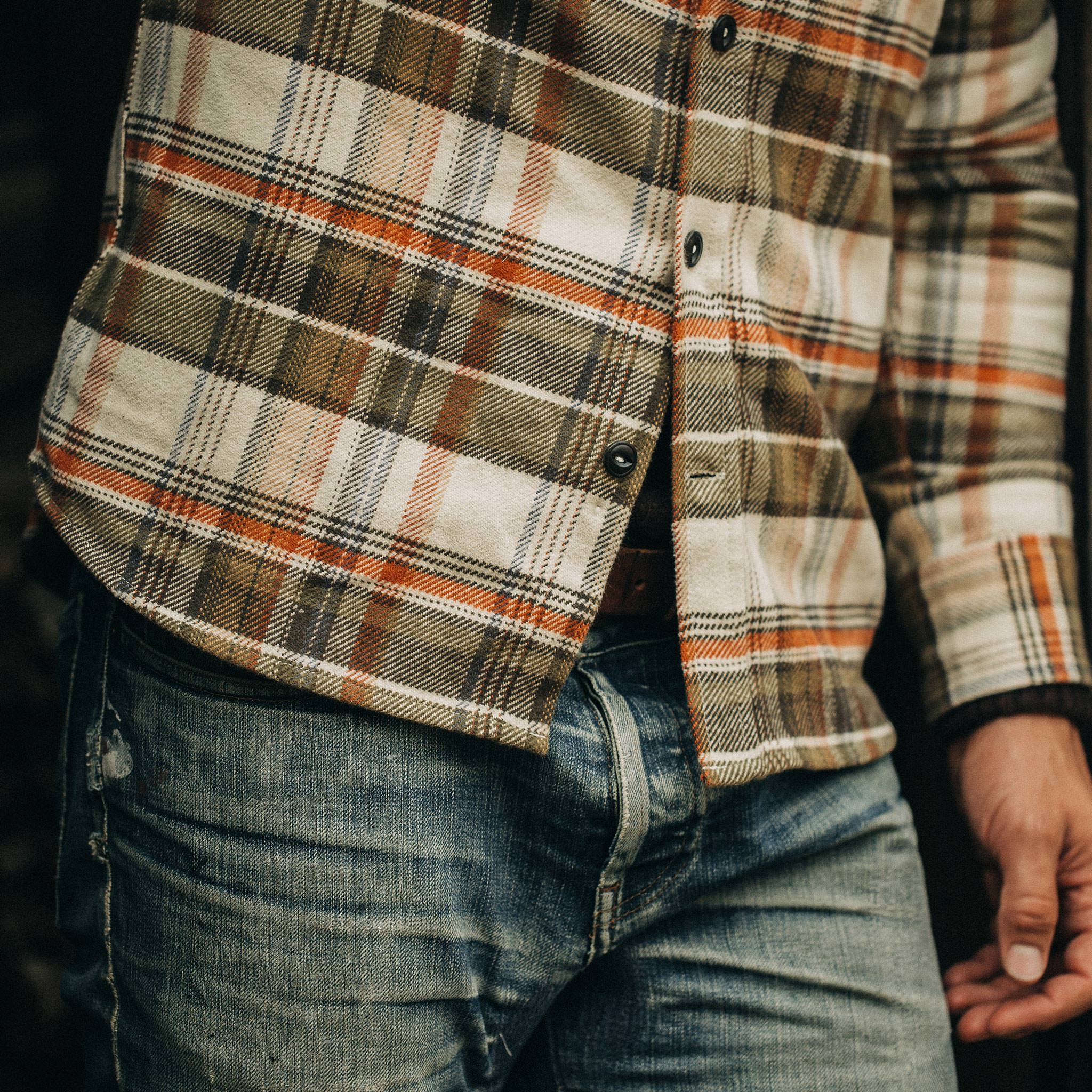 The Crater Shirt in Tan Plaid - Image 6
