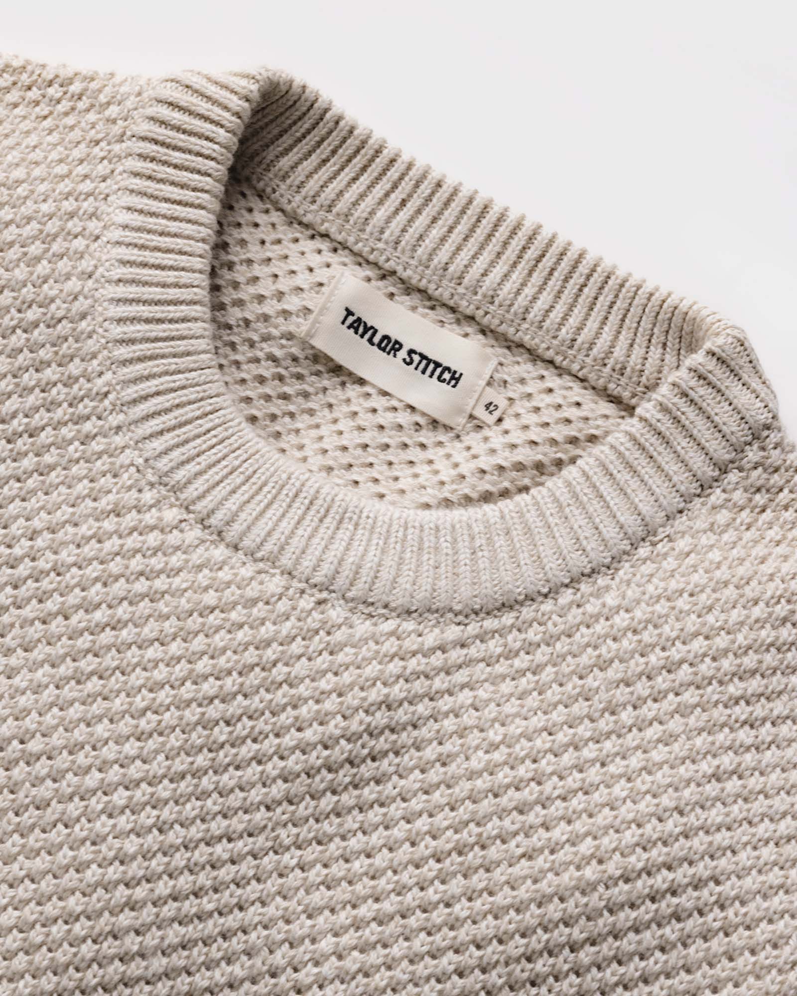 The Crawford Crew Sweater in Marled Natural - Image 5