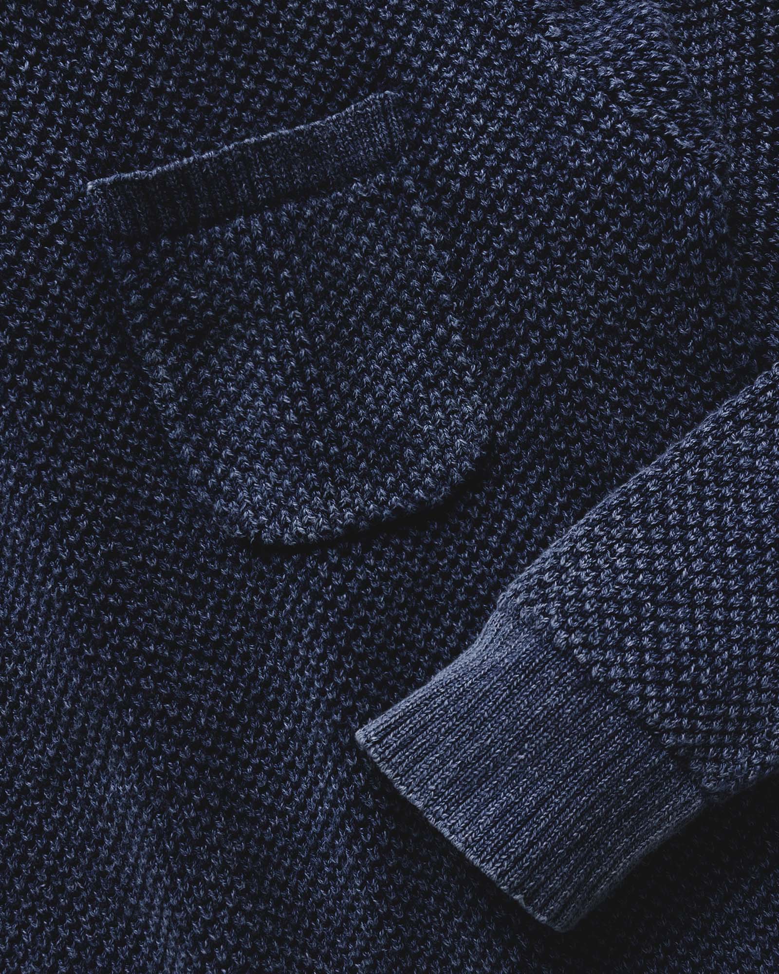 The Crawford Crew Sweater in Washed Indigo - Image 5