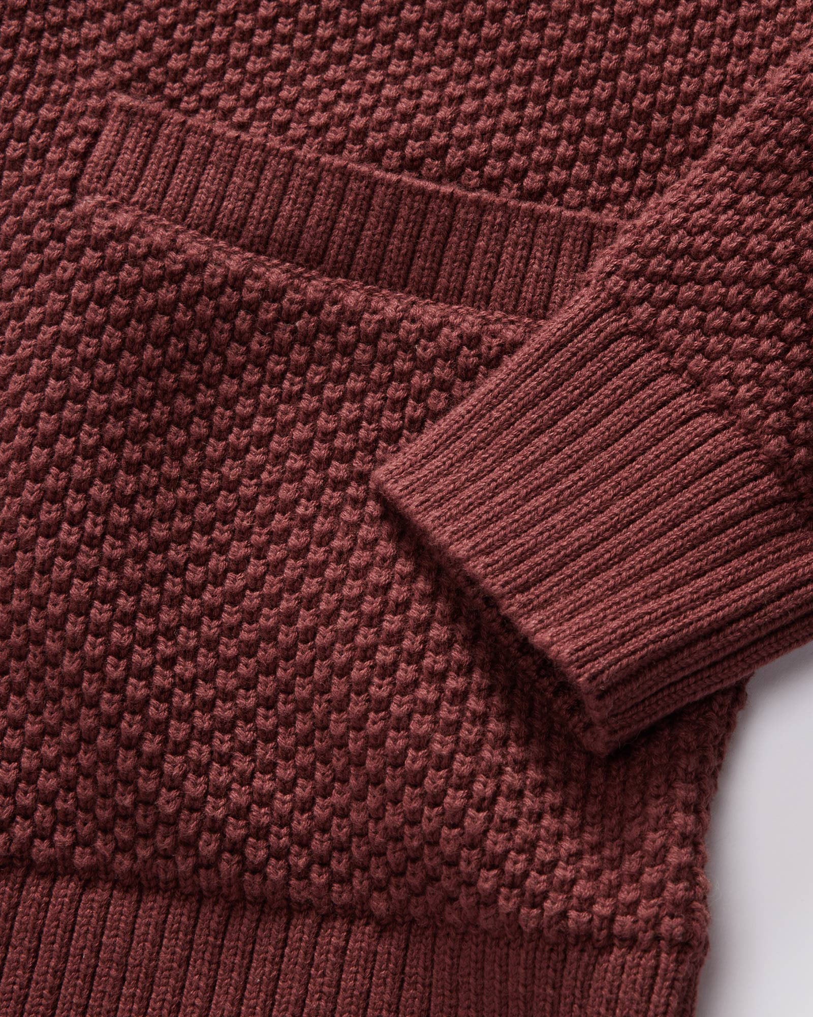 The Crawford Sweater in Black Cherry - Image 6