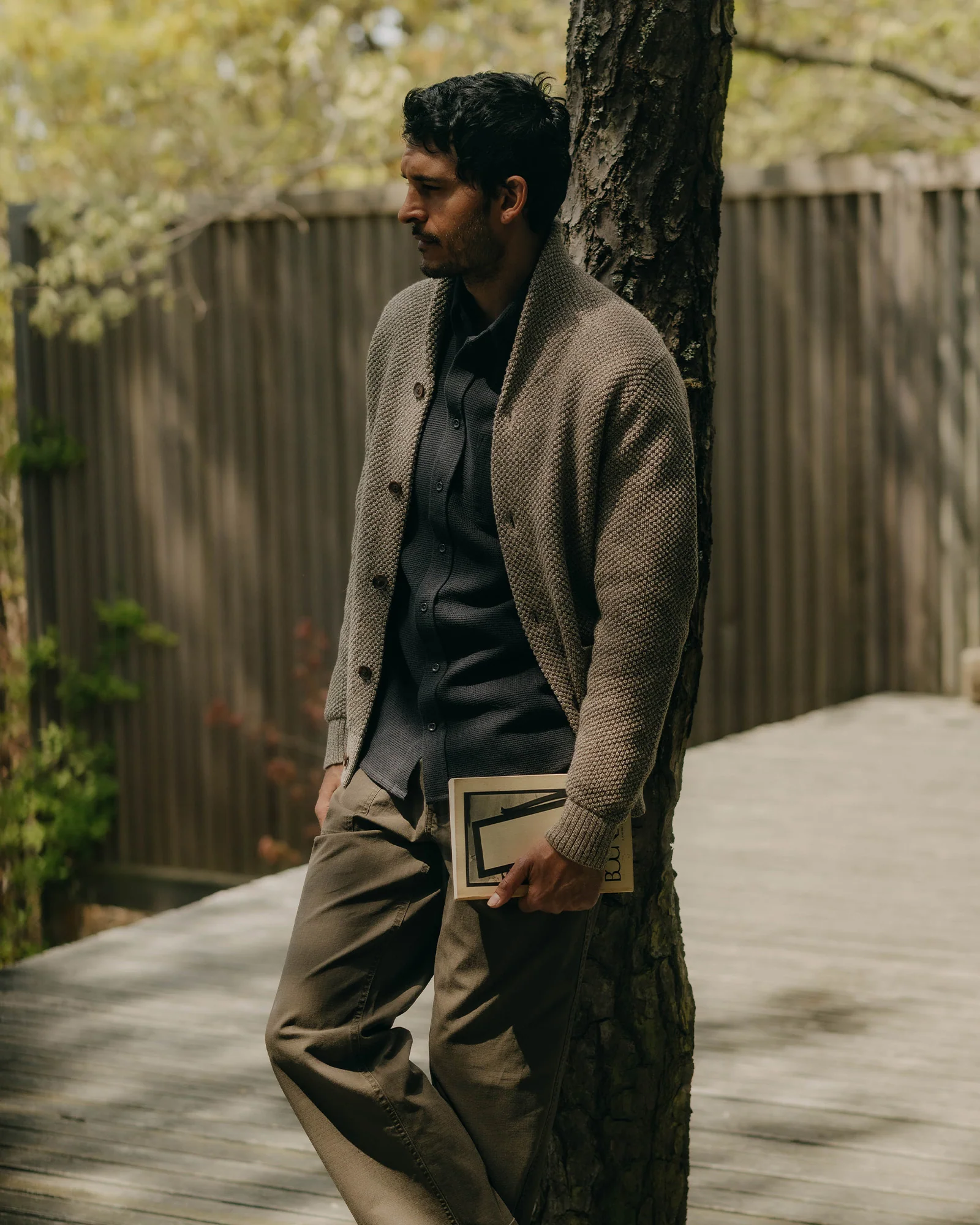 The Crawford Sweater in Coffee Twist - Image 3