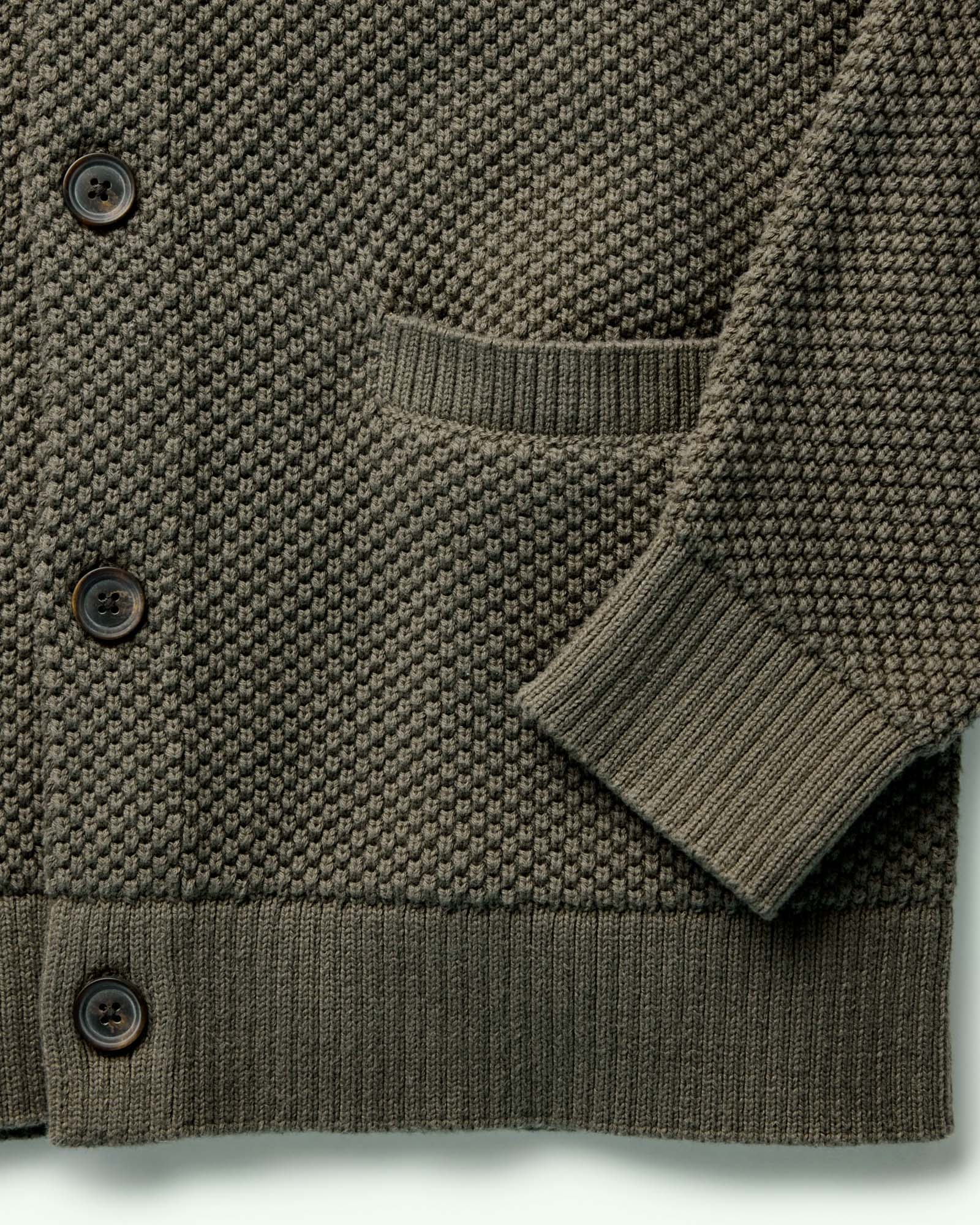 The Crawford Sweater in Fatigue Olive - Image 7