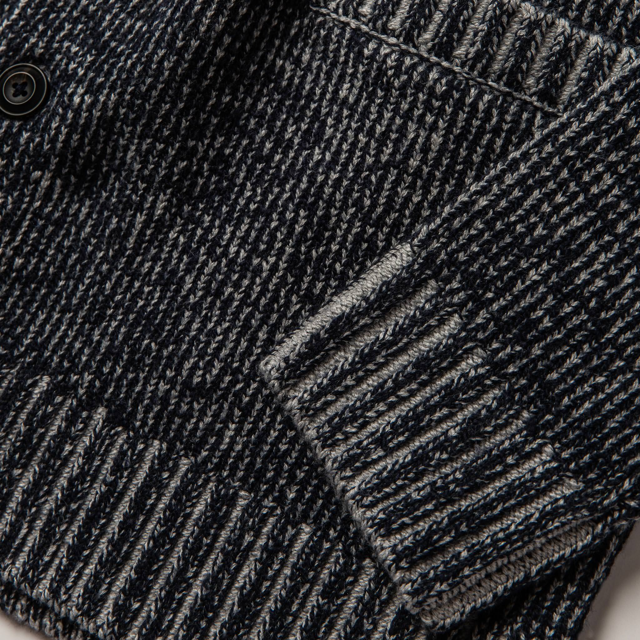 The Crawford Sweater in Marled Navy - Image 7