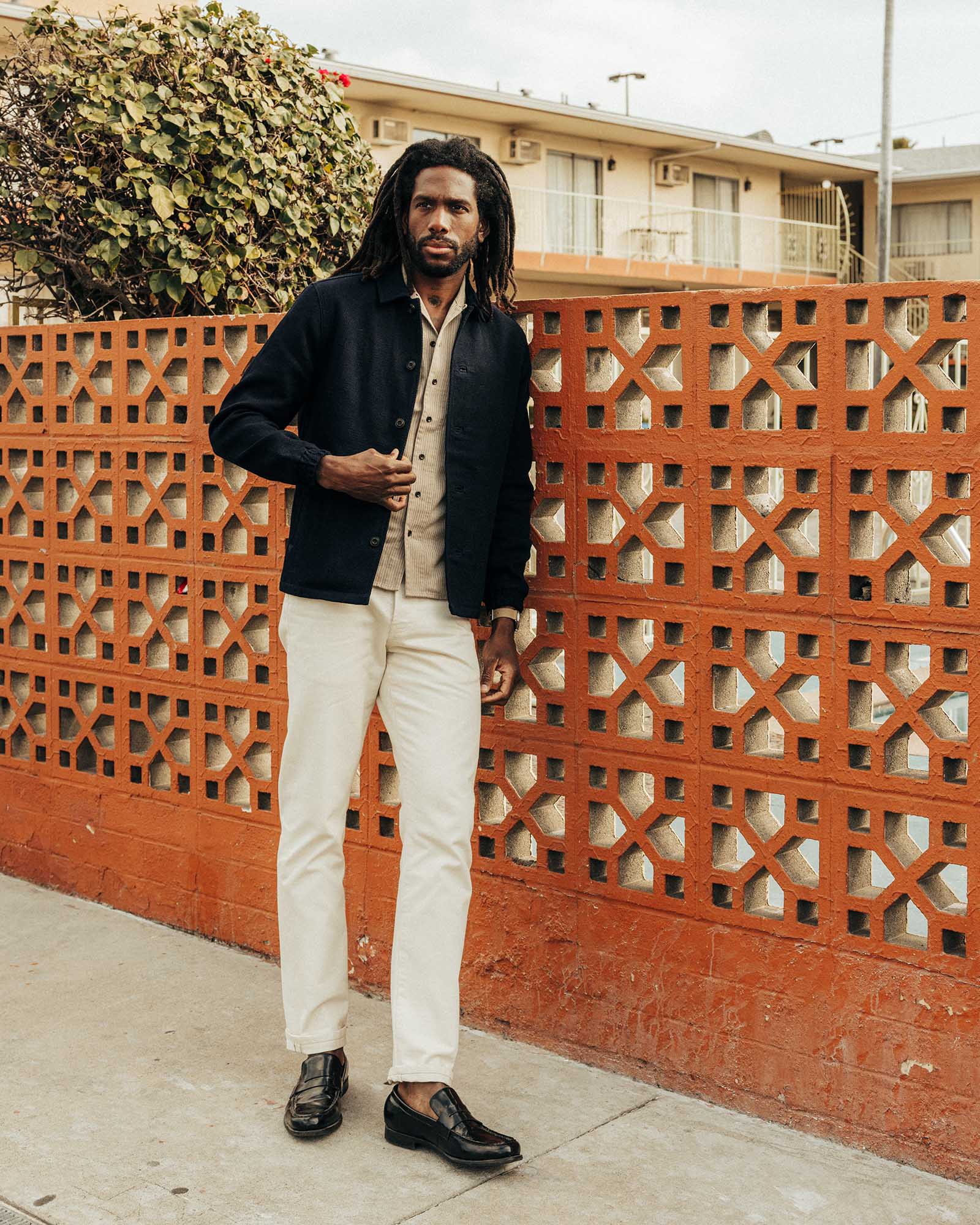 The Crew Jacket in Rinsed Indigo Sashiko - Image 3