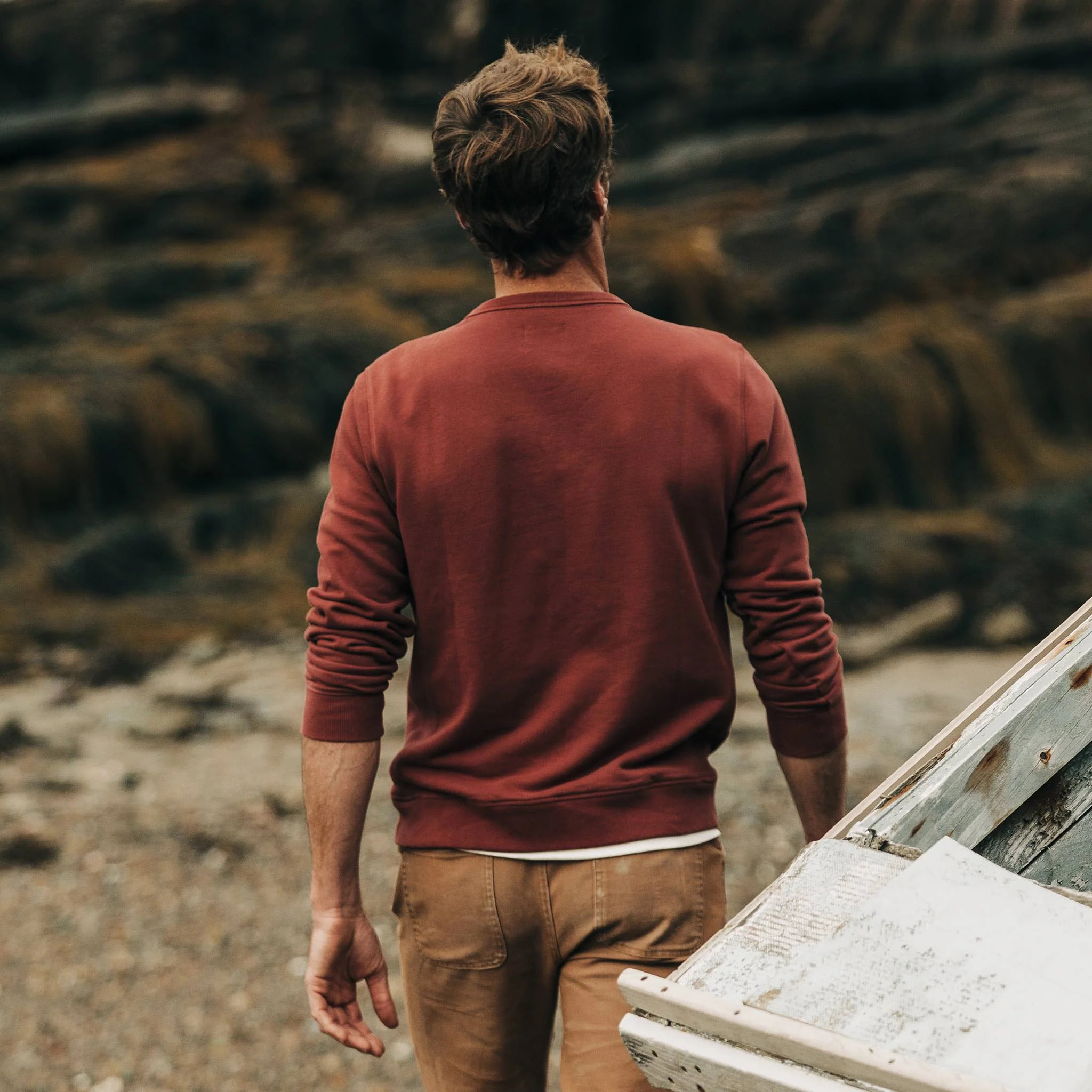 The Crewneck in Brick Red Terry - Image 4